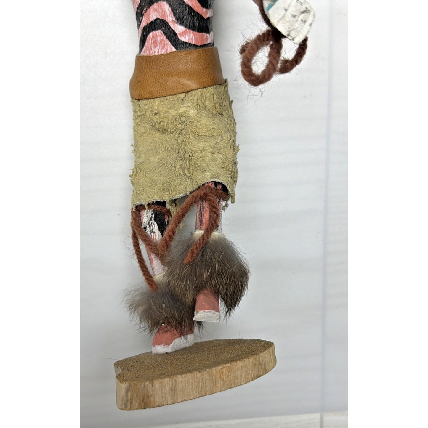 Vintage Kachina Doll Clown Dancer Signed Smith Native American Navajo As Is
