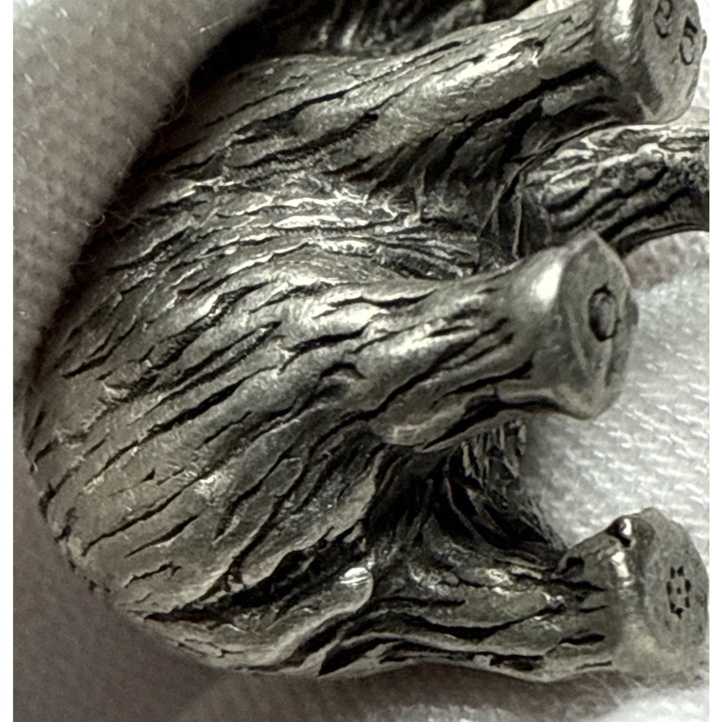 Vintage Silver Miniature Elephant Woolly Mammoth 15.83 grams As-Is Read