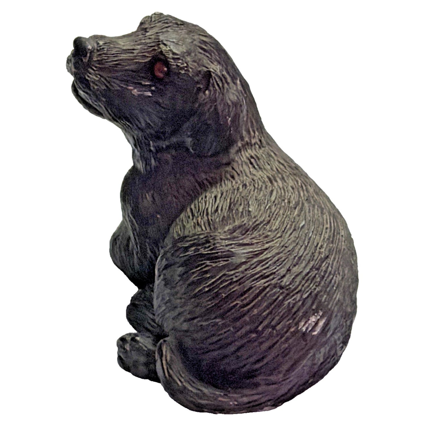 Vtg Jennings Decoy Co Black Lab Puppy Hunting Dog Figurine
