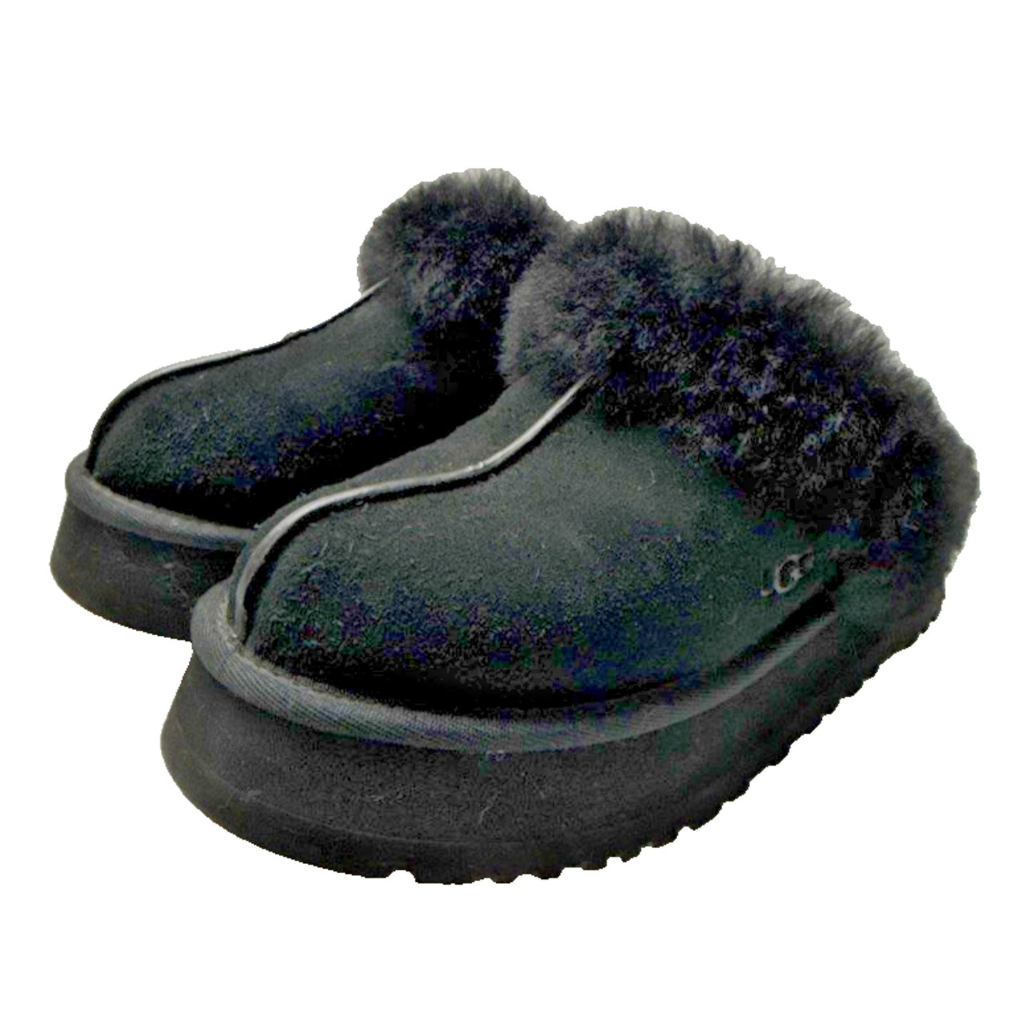 Ugg Platform Black Slipper Disquette 1122550 Size 7