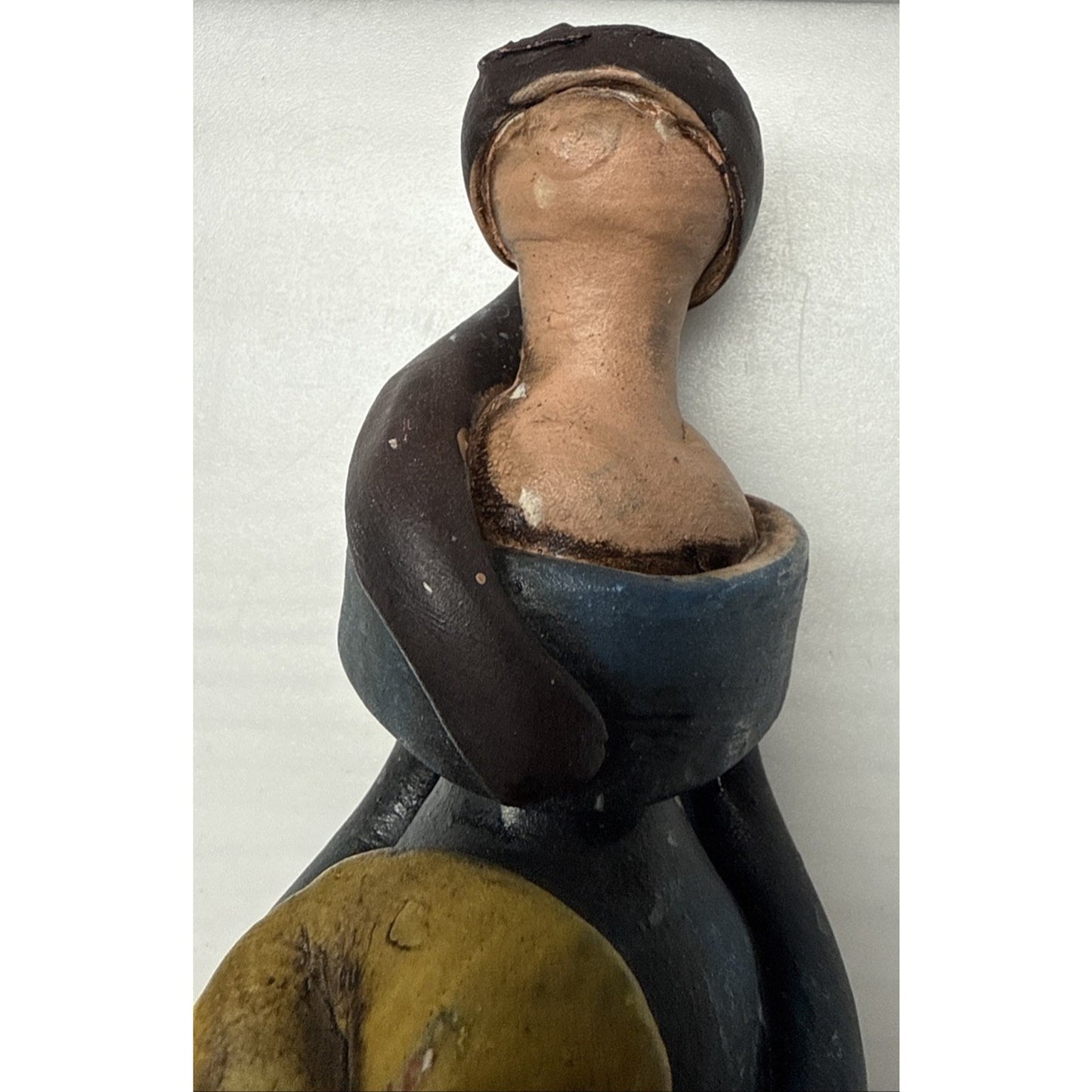 Muneca Sin Rostro Faceless Doll Clay Artensia Dominican Republic Handmade Statue