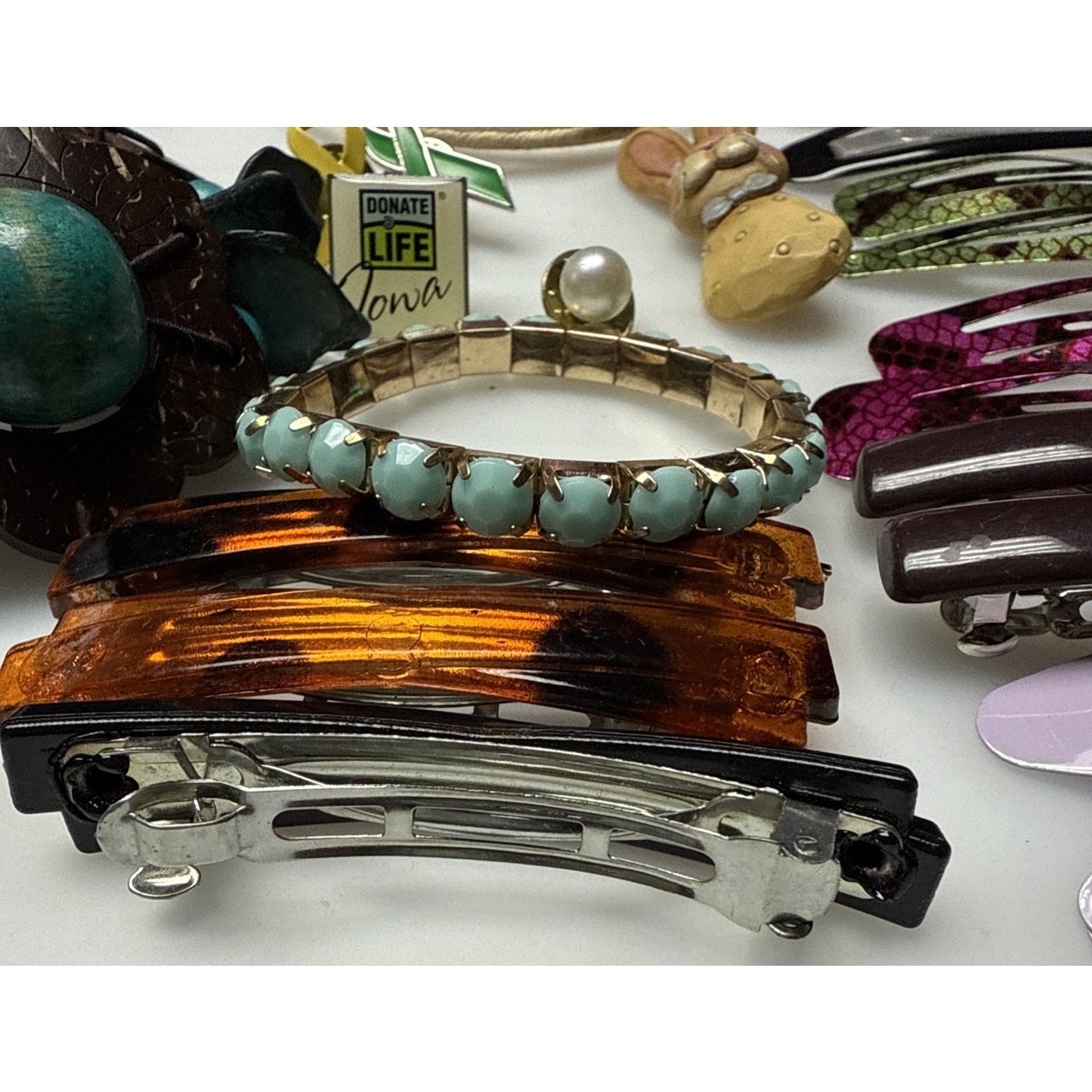 Vintage Modern Junk Jewelry Lot Craft Art Damage Craft Art Wearable As-Is 2#