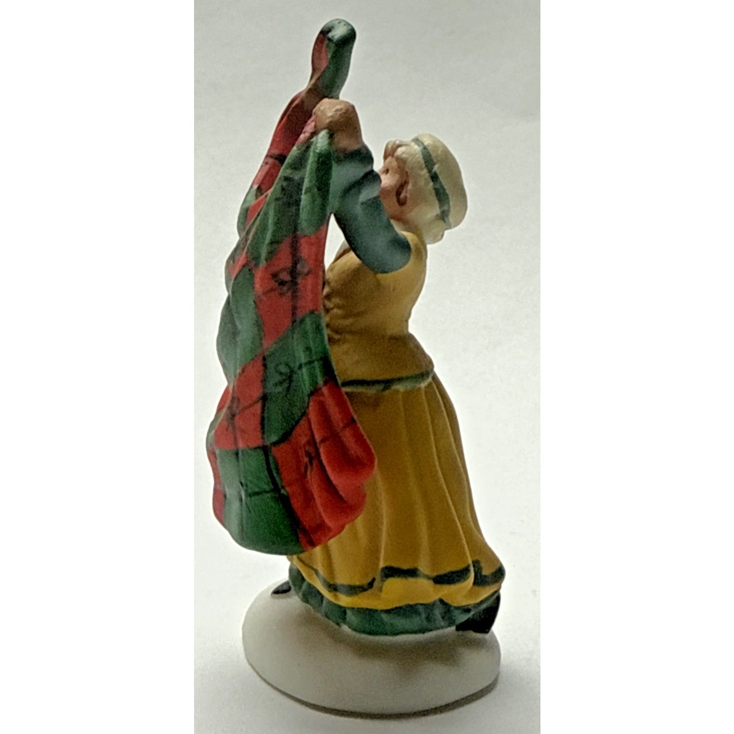 Vintage Set of 2 Dept 56 New England Village Christmas Bazaar Handmade Quilts