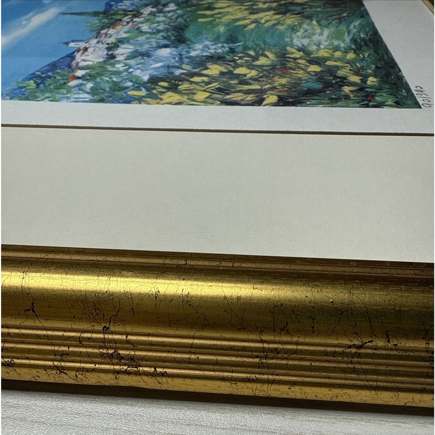 Belvisi Country Side #1 Lithograph Signed Number 90/390 Framed Matted As-Is
