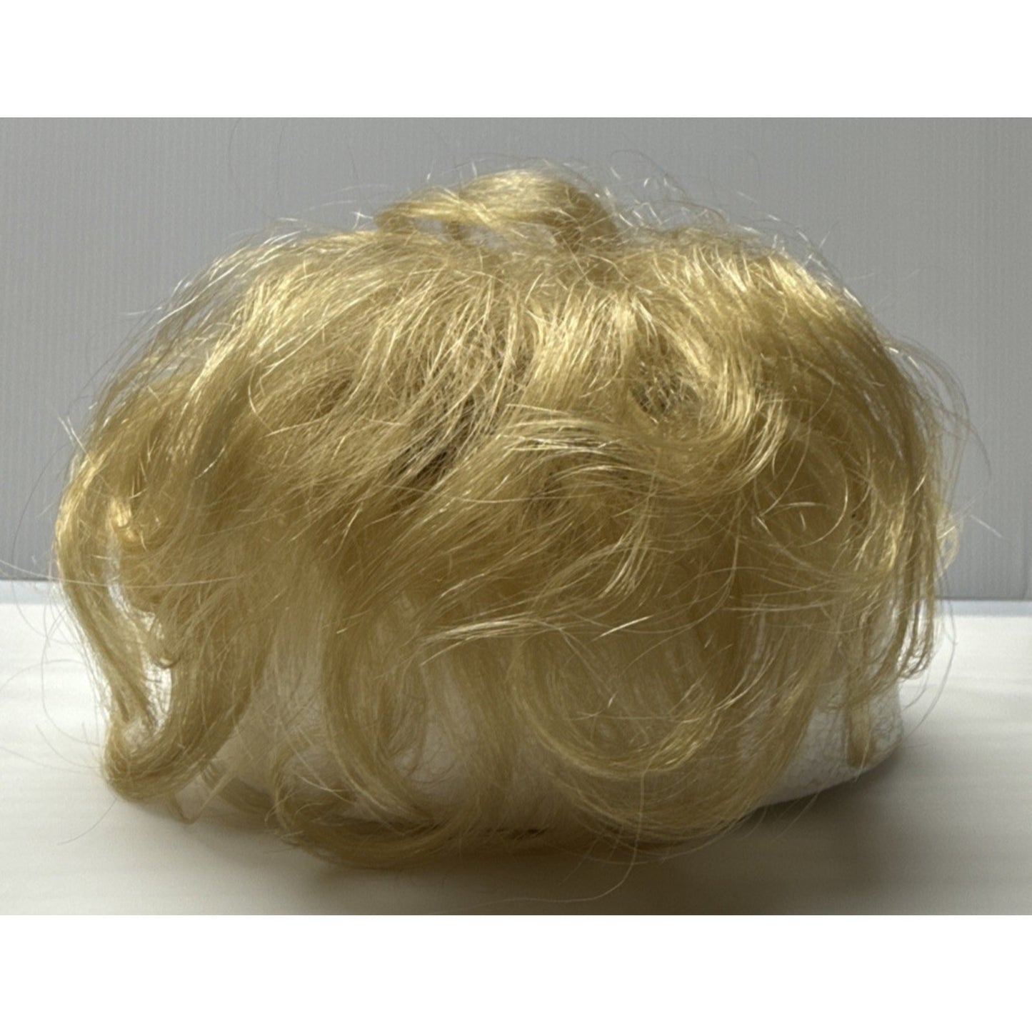 Vtg Fashion Tress Hair Piece Topper Blonde Curls France Net Bows Original Box