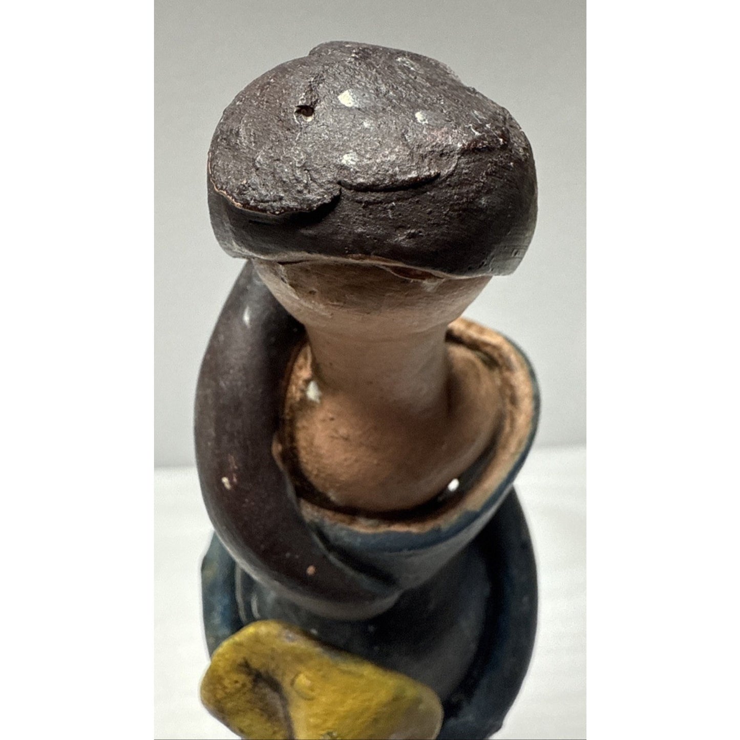 Muneca Sin Rostro Faceless Doll Clay Artensia Dominican Republic Handmade Statue