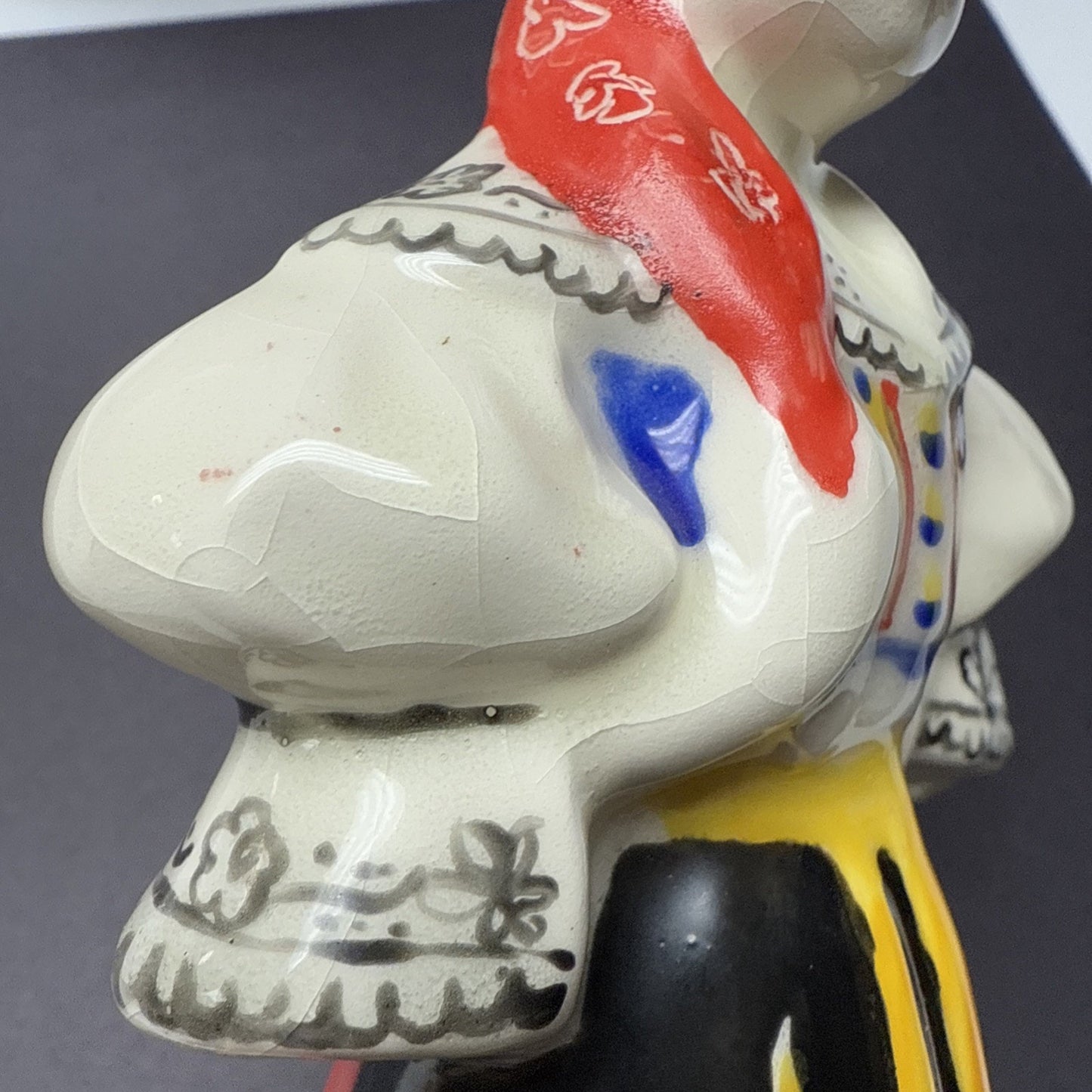 Vintage Czech Bohemia Polish Girl Porcelain Figurine Traditional Dress As Is