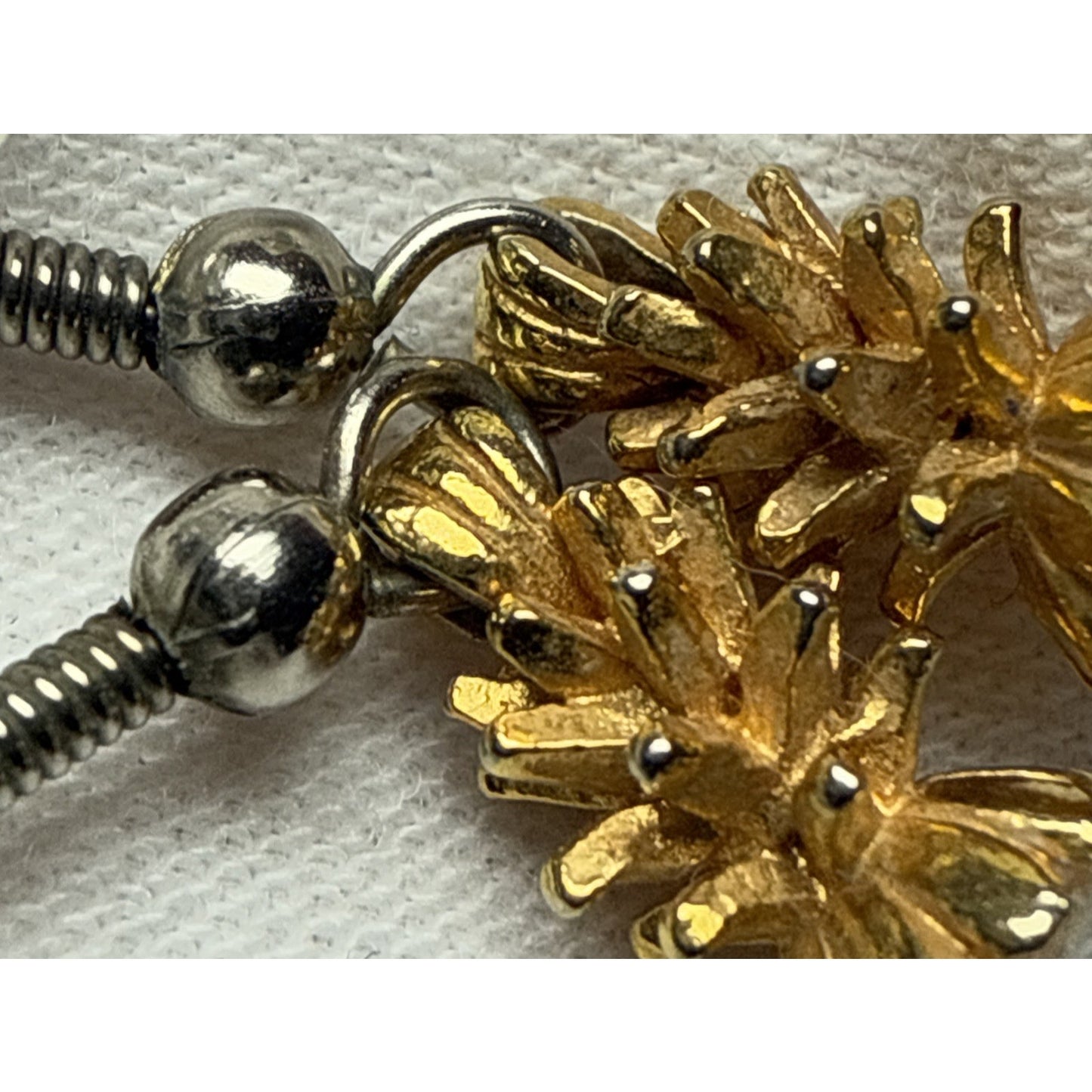 Vintage Set Faceted Crystal Pineapple Earrings and Pendant Charm As Is