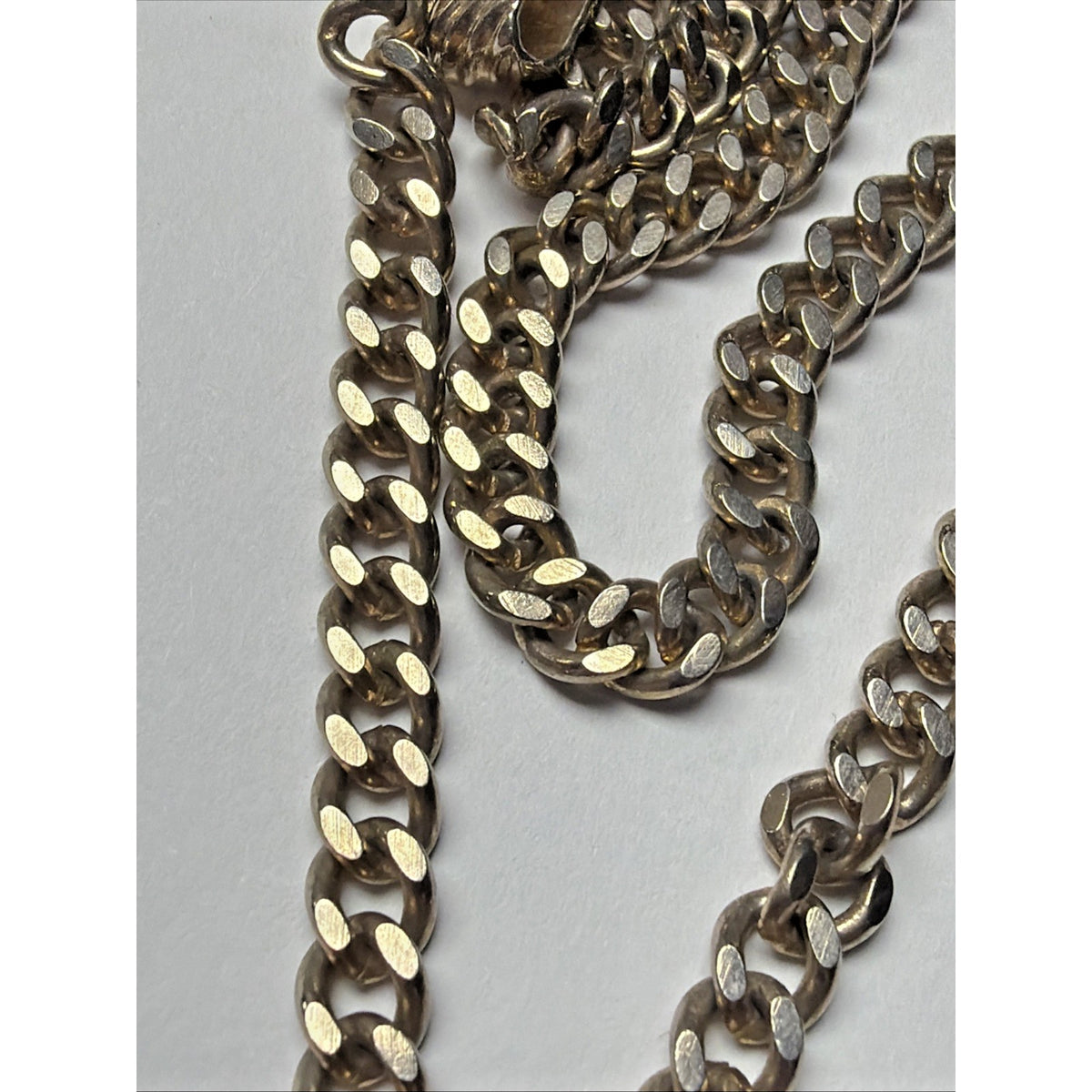 Vintage Pocket Watch Chain Clip Money Watch Holder Cuban Link As Is