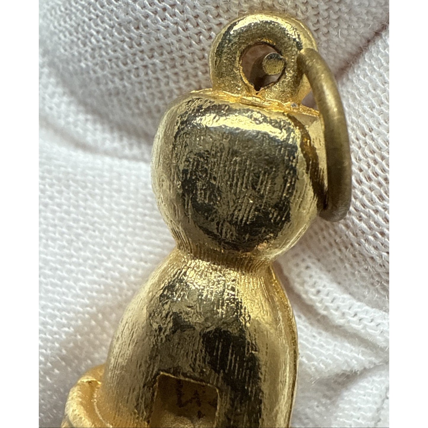 Vintage Gold Tone Clothespin Clothes Pin Peg Charm Pendant Charm