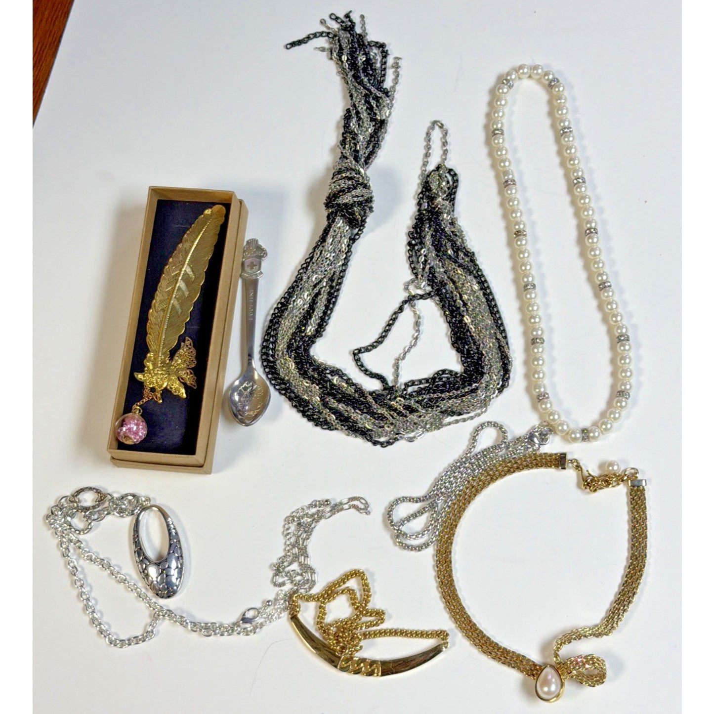 Vtg Modern Jewelry Lot Craft Art Damage Art Wearable Costume Monet As-Is 2#