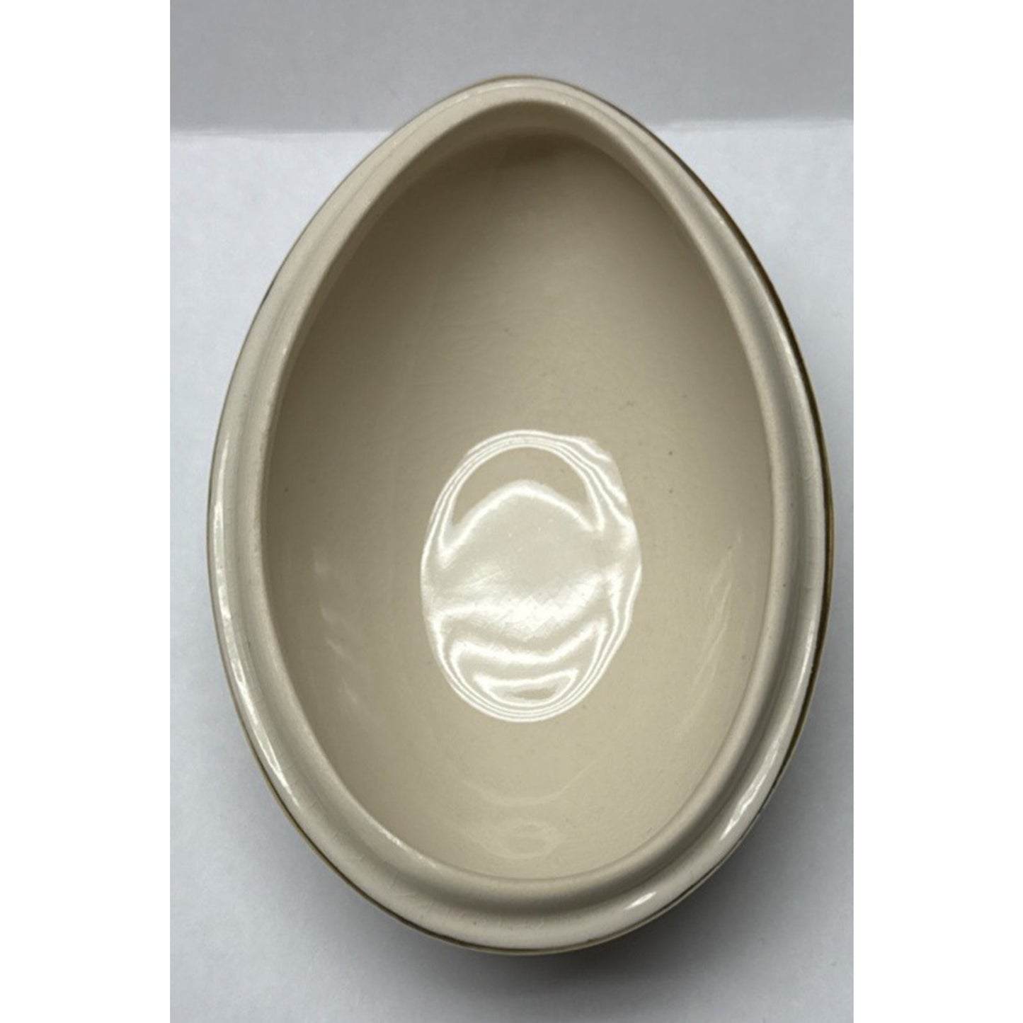 Vintage Mason’s Ironstone Chartreuse Green Egg Trinket Box Gold Floral