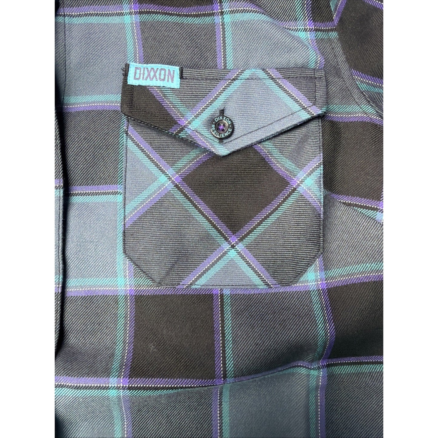 Dixxon Flannel Company Resilience Limited Ed New Women SM Plaid Blue Purple NEW