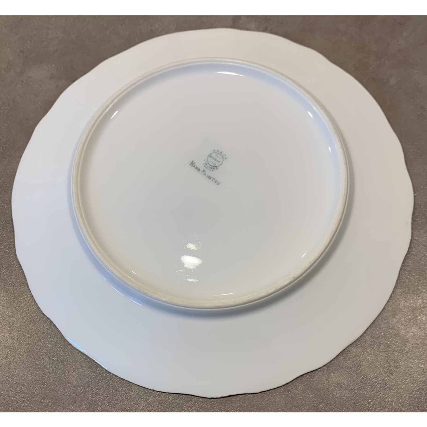 Old GD & Cie Avenir Limoges Hand Painted Plate Floral Gold Rim Signed Tharaud