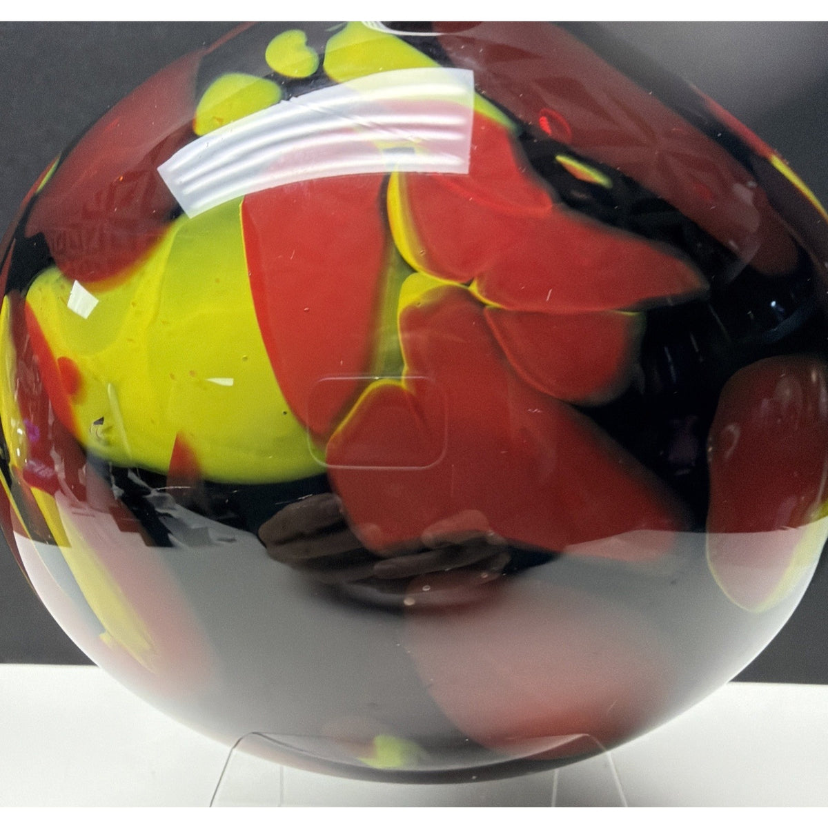 Vintage Murano Glassware Art Glass Sommerso Abstract Squat Gourd Vase