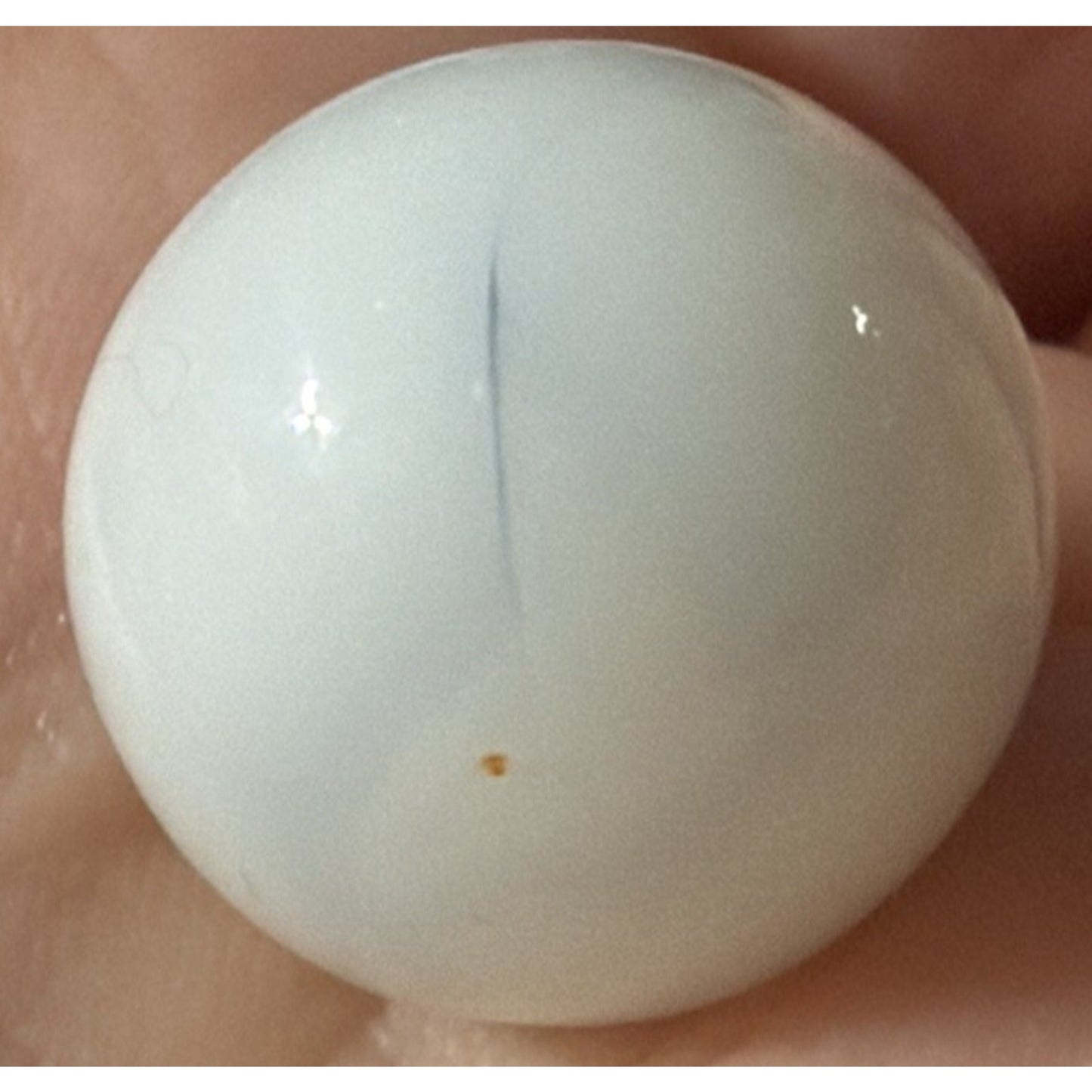 Old Christensen White Agate Marble As Is Read