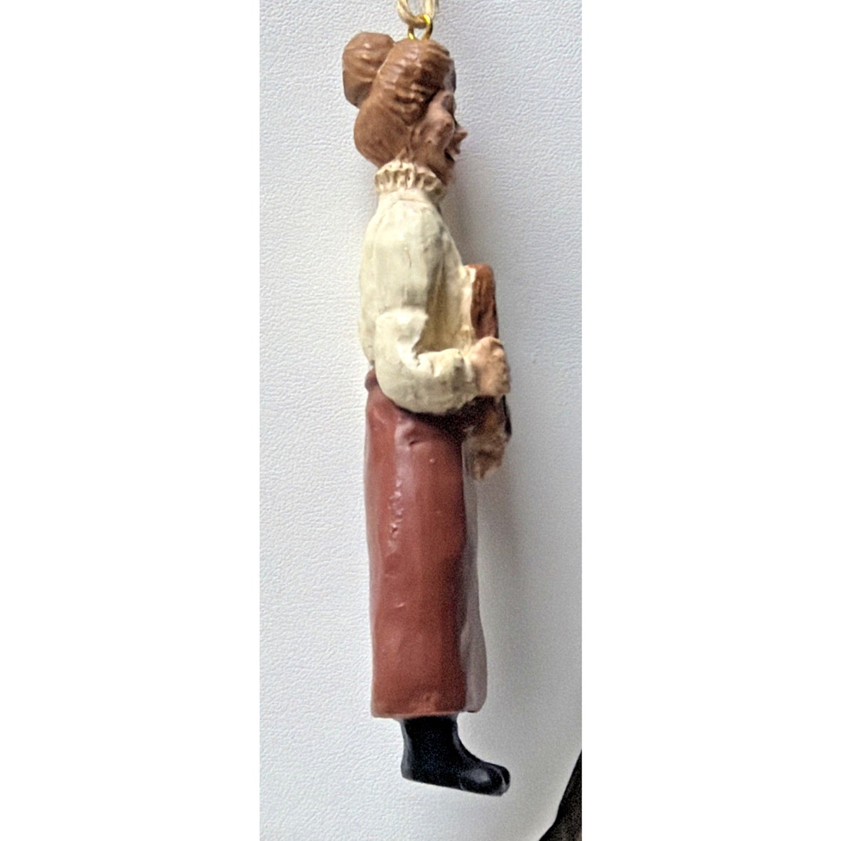 Folk Art Kurt S Adler Teacher Chalk Board Figurine Apple Christmas Ornament