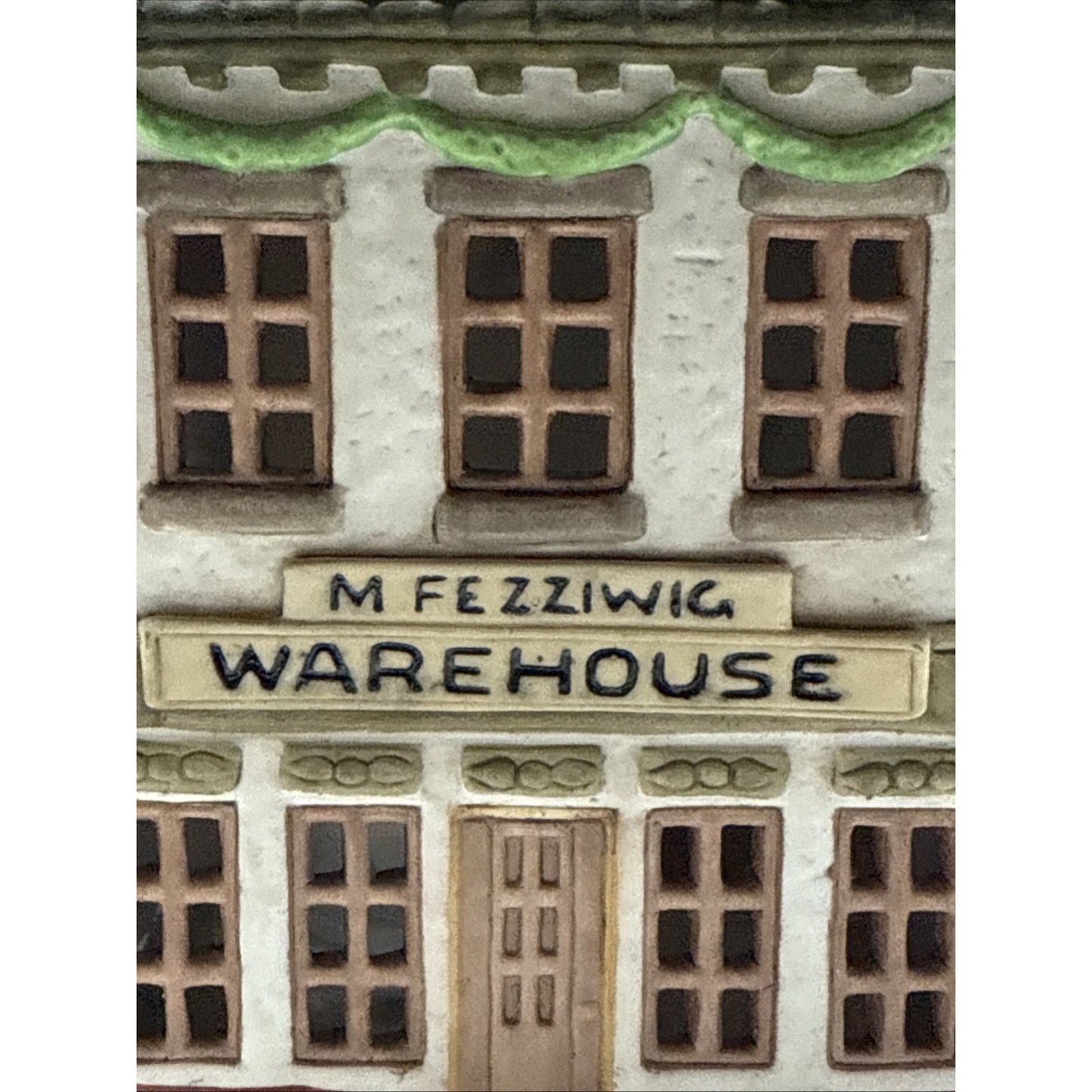 Vintage Dept 56 Dickens Village Series A Christmas Carol Fezziwig Warehouse Read