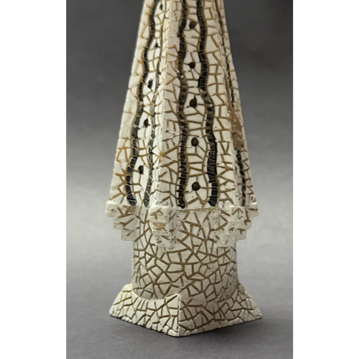 Gaudi Barcino Chimney Palau Rooftop Candle Holder Sculpture Lizard Mosaic
