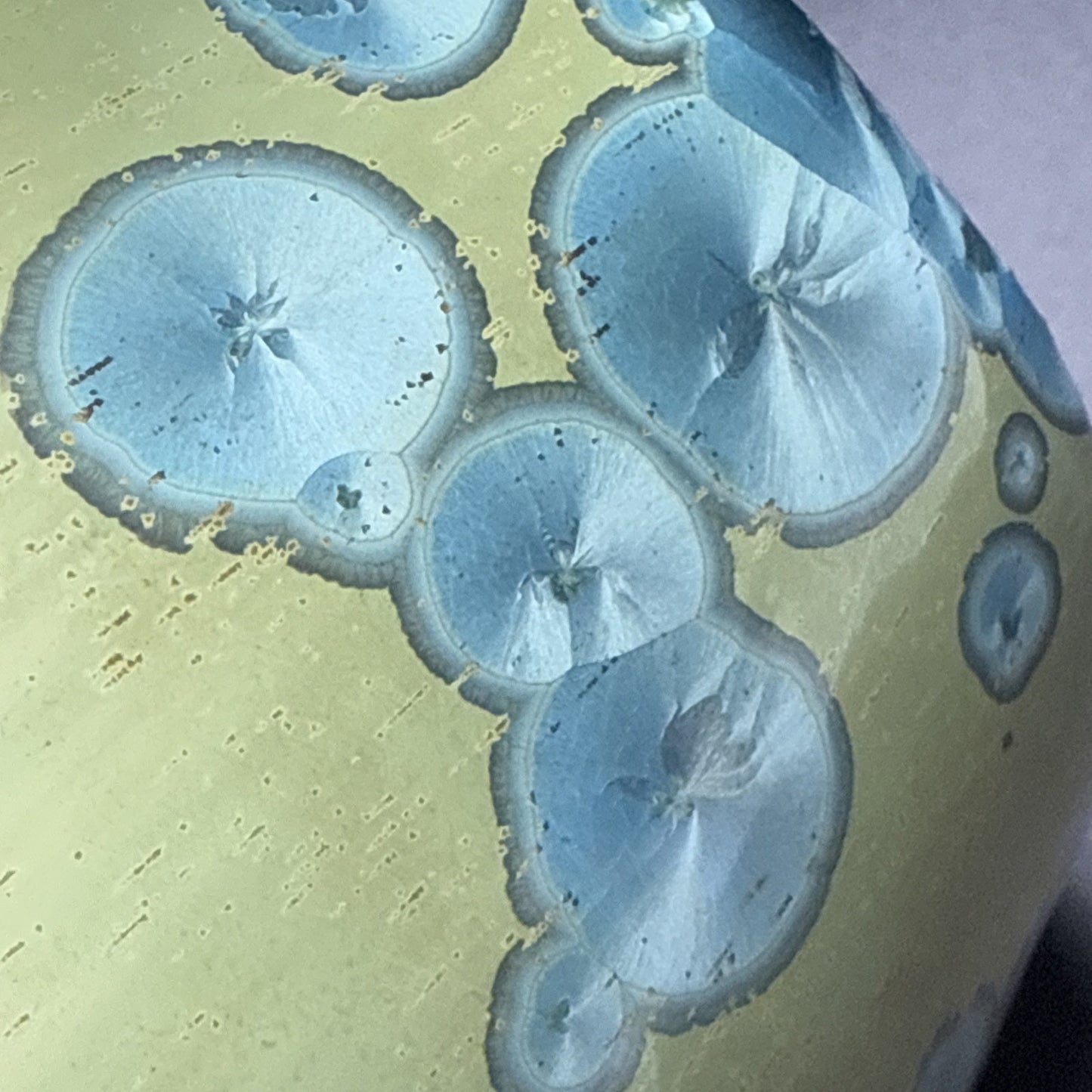 Modern Studio Art Pottery Crystalline Glaze Vase Weed Pot Blue Green As Is