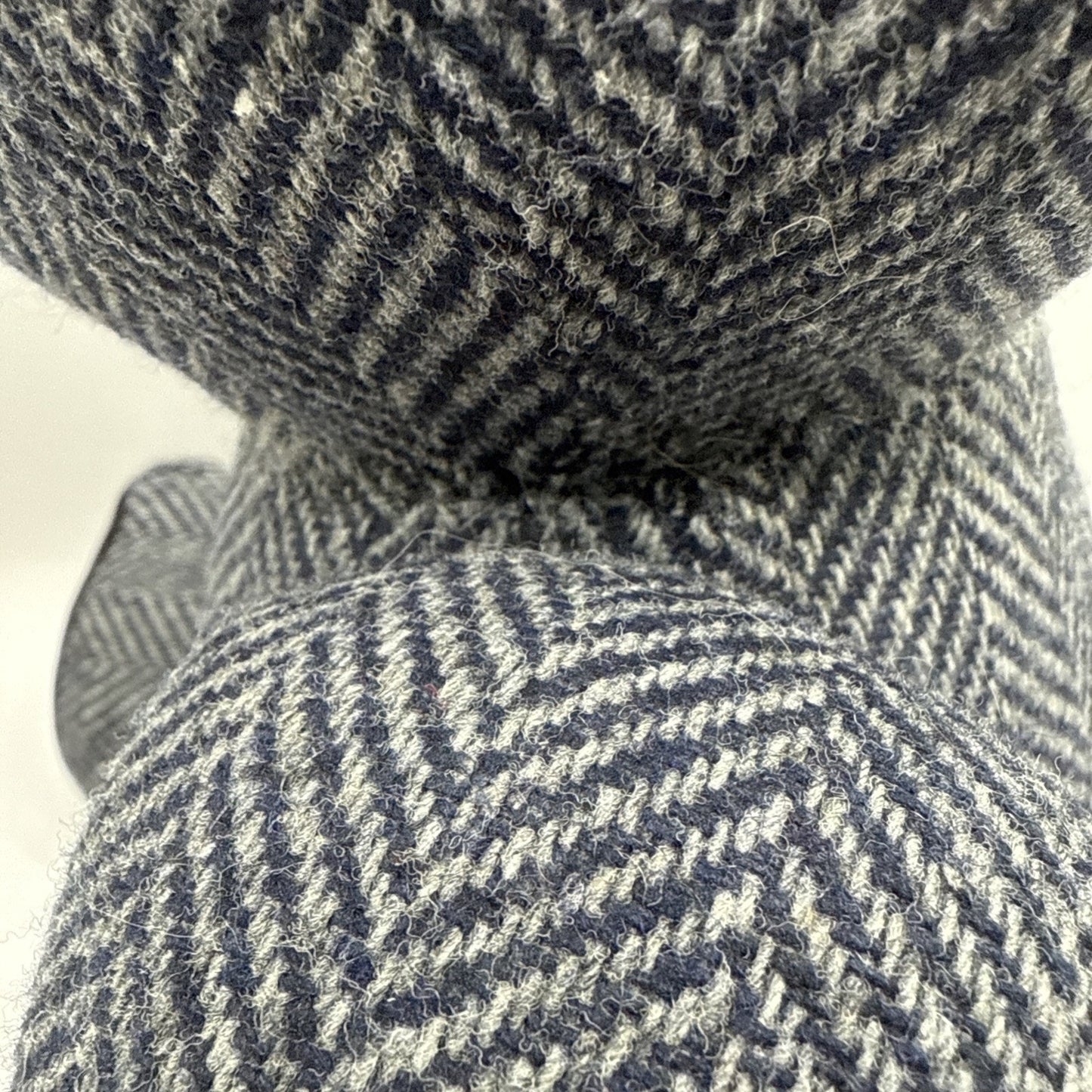 Handmade Tweed Teddy Bear Herringbone Jointed Corduroy Harris Read
