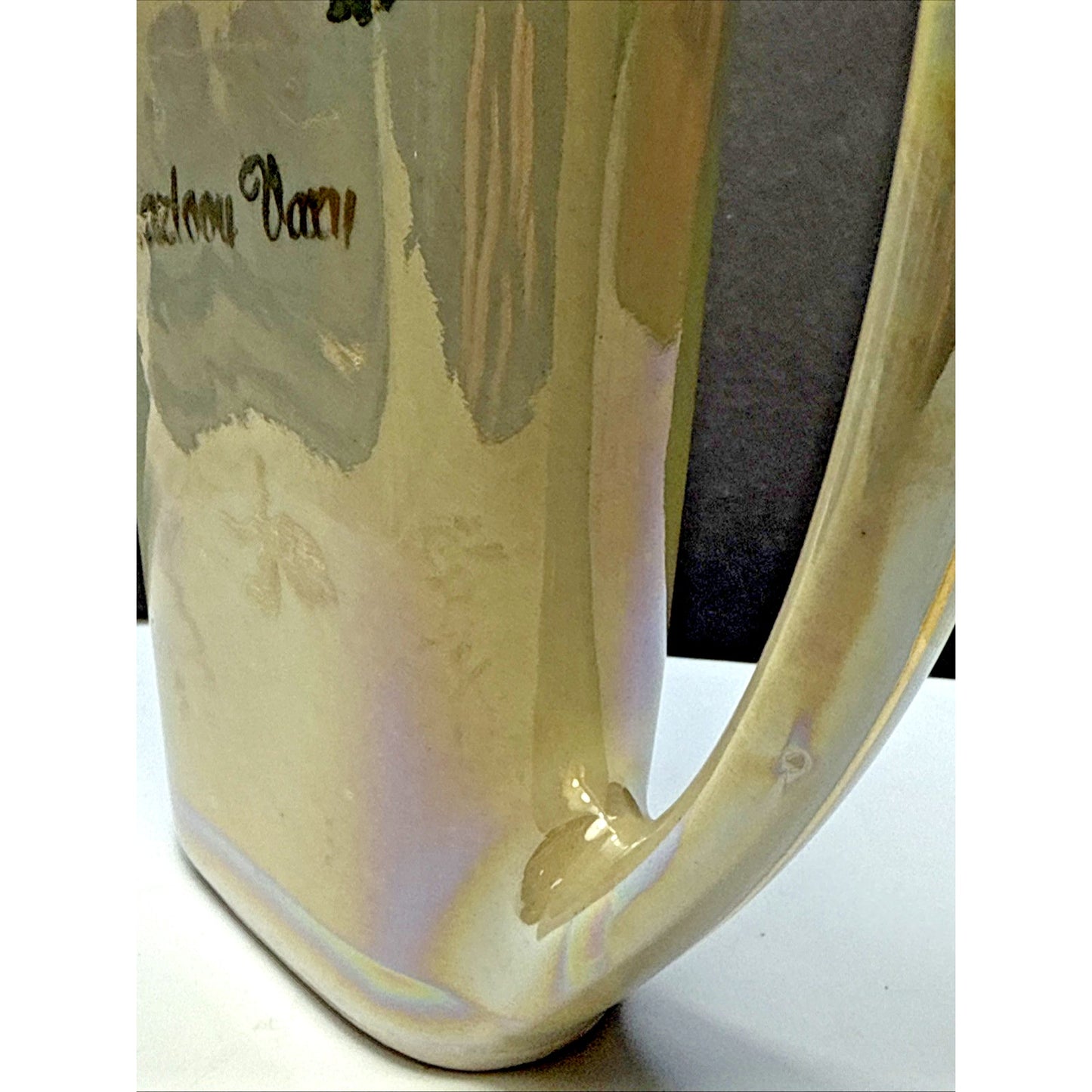 Old Karlovy Vary Czech Porcelain Hot Spring Water Sipping Cup Mug Lusterware