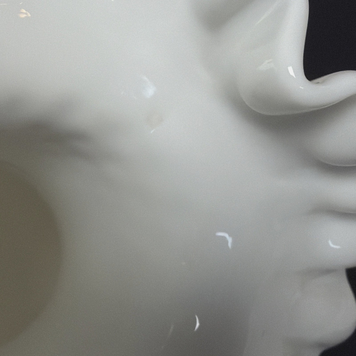 Vintage Fenton Milk Glass Vase Hobnail Ruffled Crimped Rim
