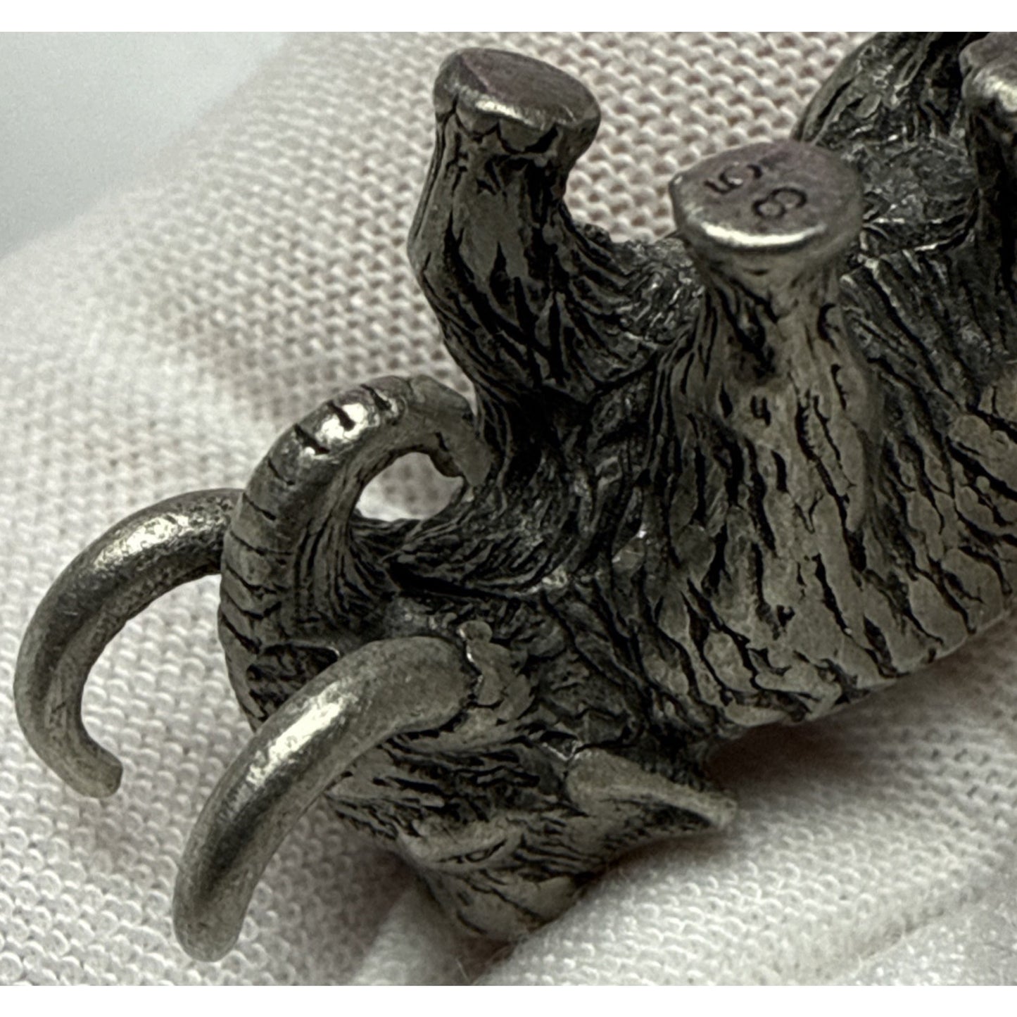 Vintage Silver Miniature Elephant Woolly Mammoth 15.83 grams As-Is Read