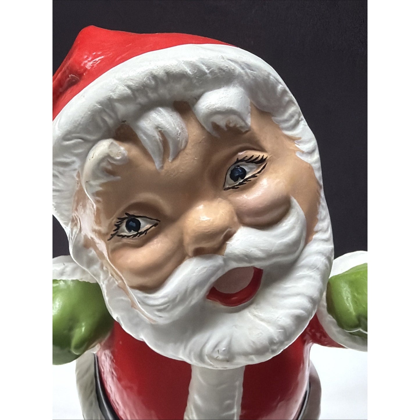 Vintage Gare Barbara Baldwin Ceramic Santa Claus Figurine Hand Painted