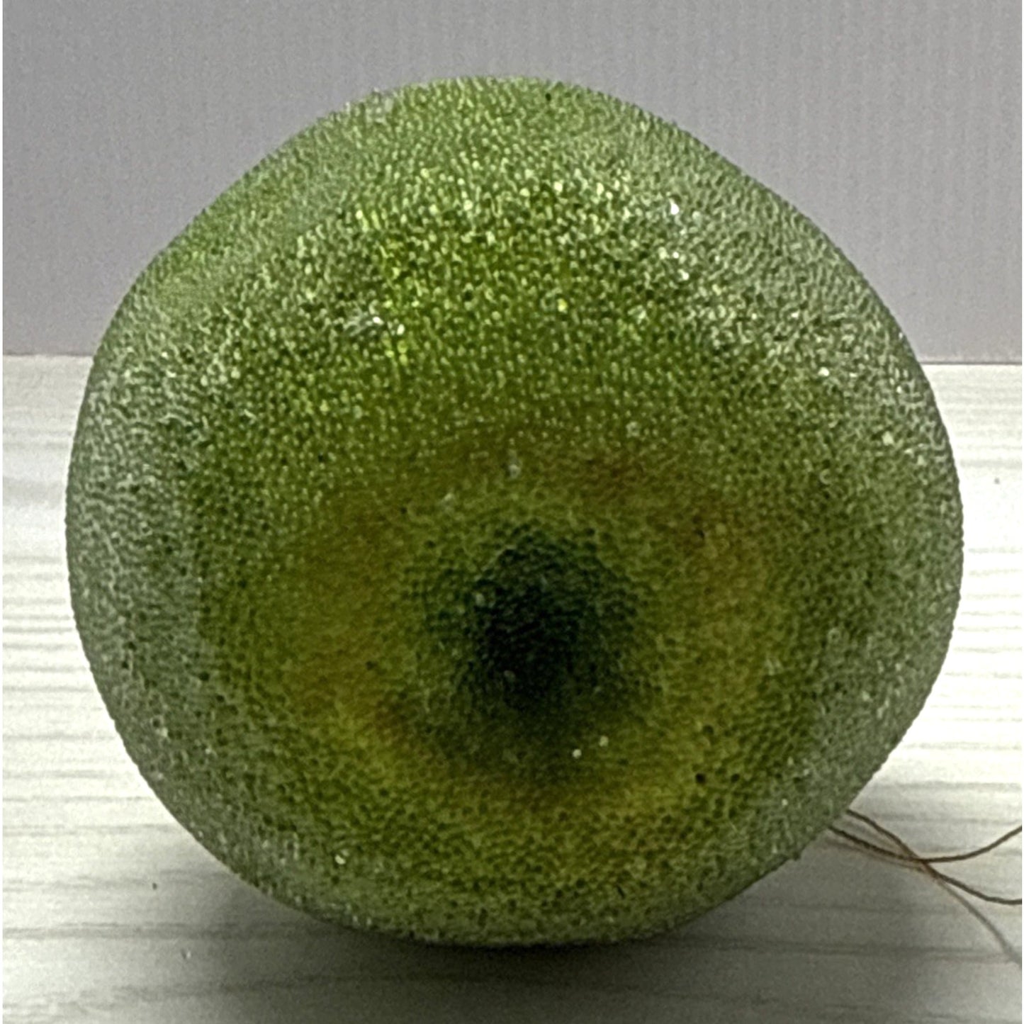 Vintage Lot of 5 Beaded Sugar Frosted Faux Fruit Christmas Ornaments