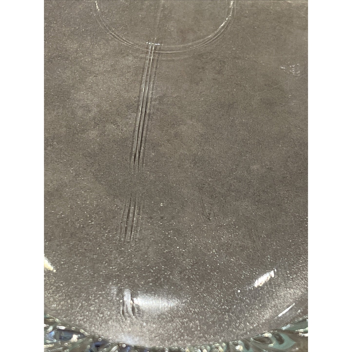 Vintage Ornate Glass Vanity Tray Dresser Mirror Aged Glass Fanned As Is