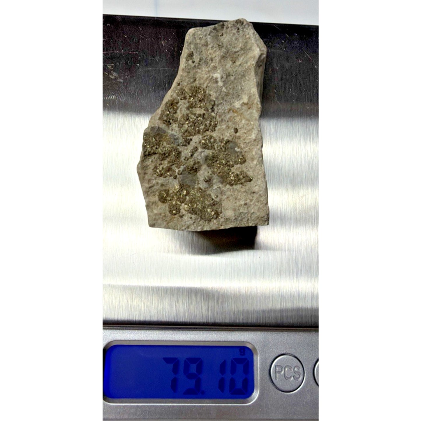 Raw Natural Pyrite Stone Rock Natural Creek Mine 79.10 grams Read