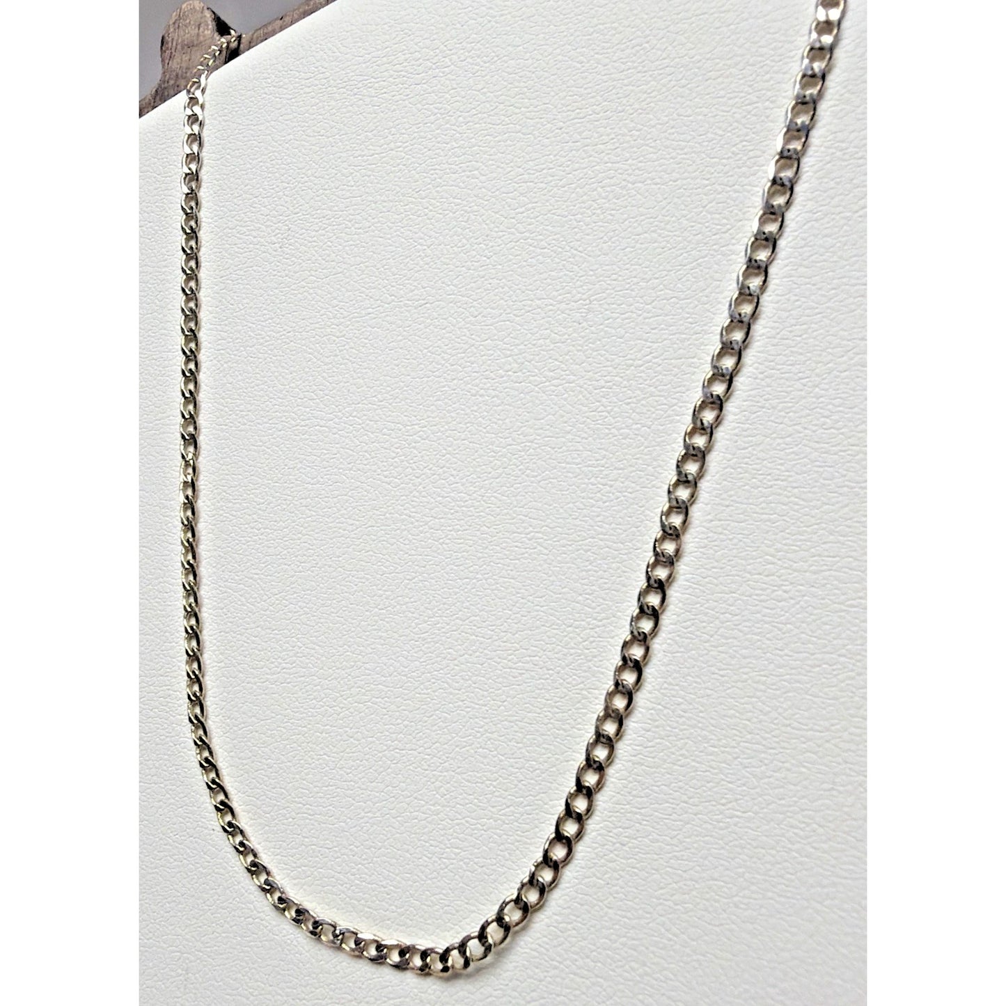 Vintage Sterling Silver 925 Cuban Chain Link Necklace 22 in 3.88 gram