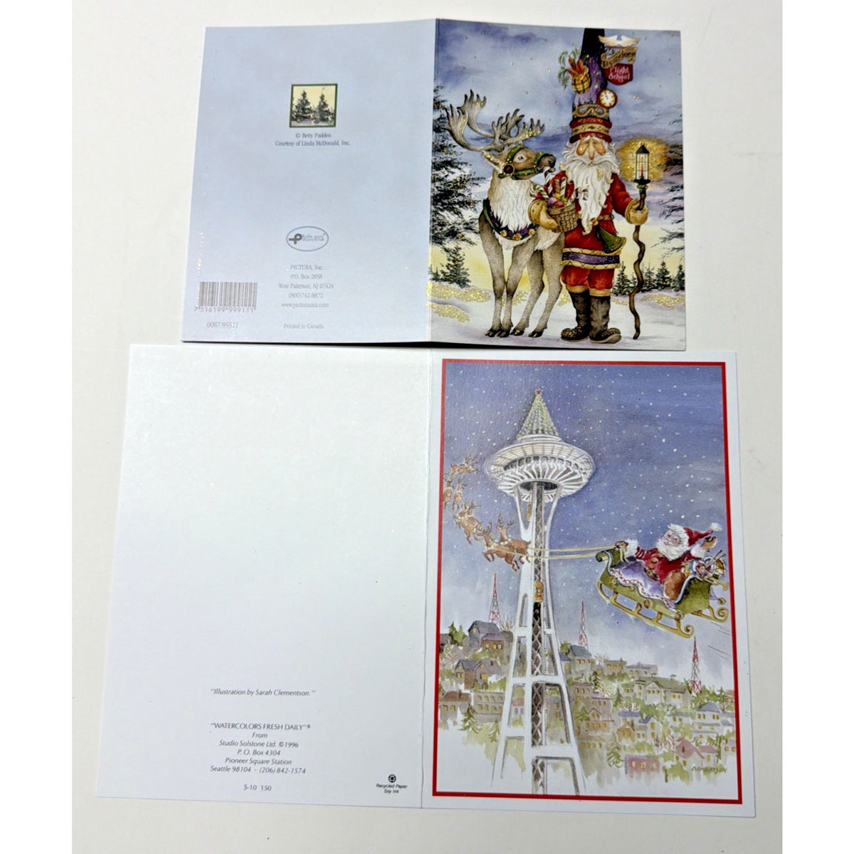 Vtg Lot of 10 Christmas Cards Luedecke Clementson Shedd Kogut Flavia Engelbreit