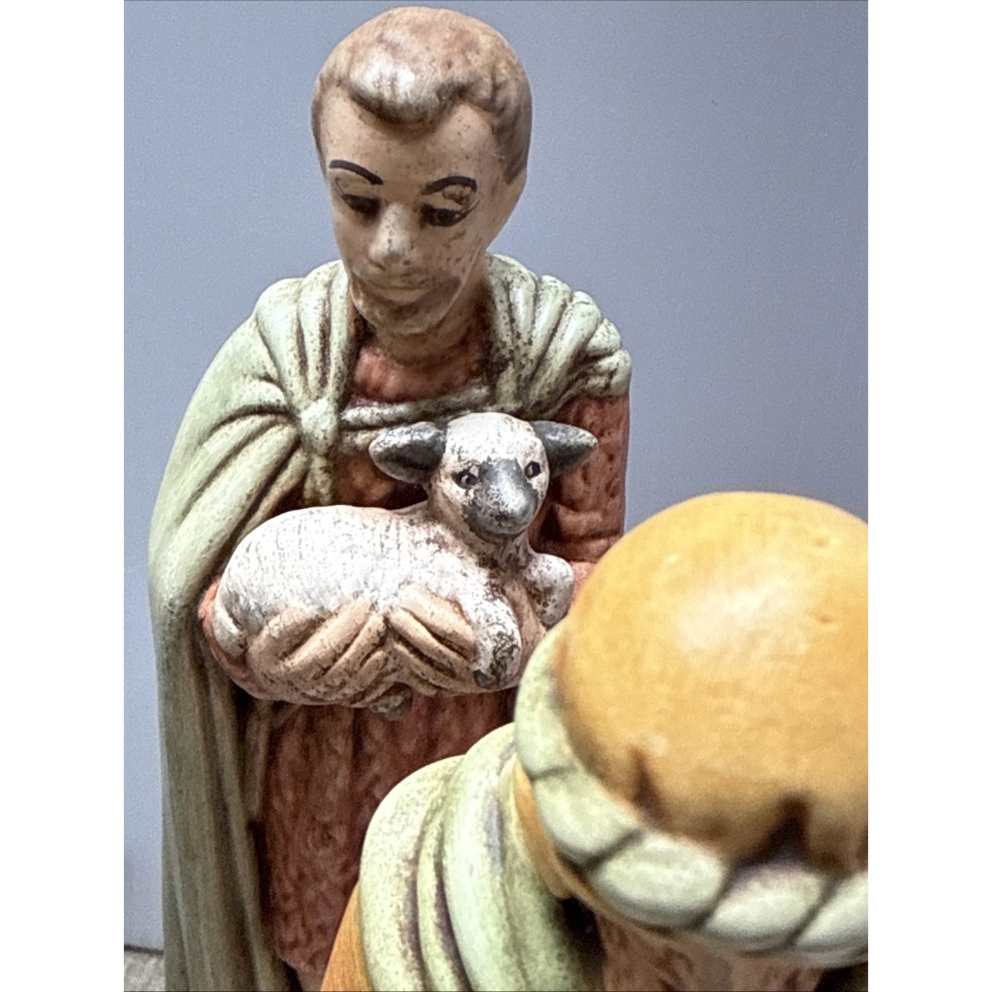 Vintage Lot of 19 Holland Mold Ceramic Nativity Set Painted As Is