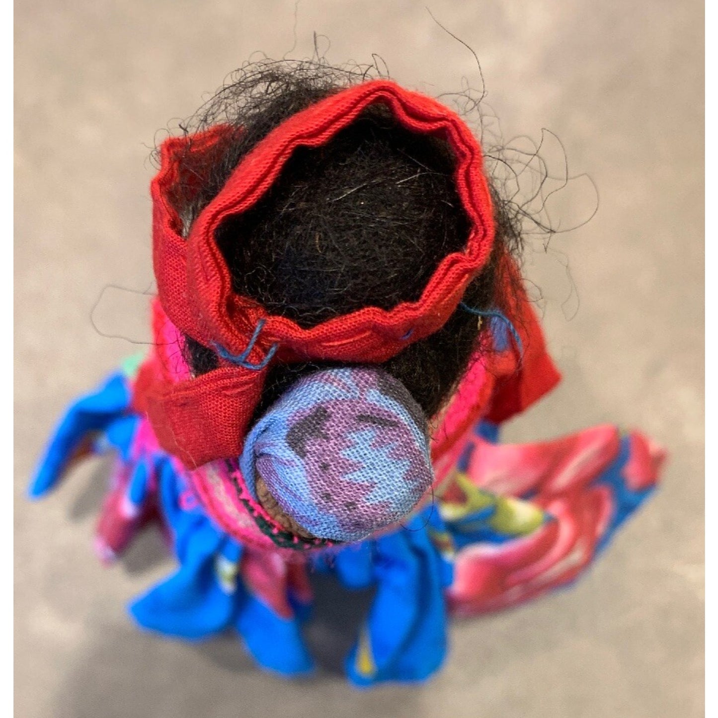 Vintage Hand Carved Wood Indian Doll Tarahumara Raramuri Mother And Child