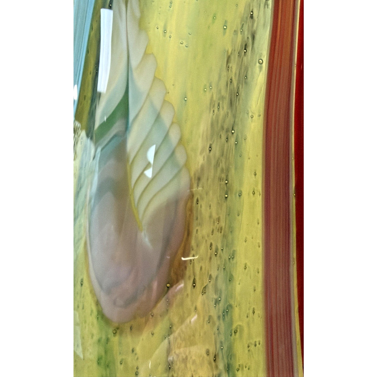 Vtg Cristalleria Ann Primrose D'Arte Murano Abstract Vase Millefiori Sommerso