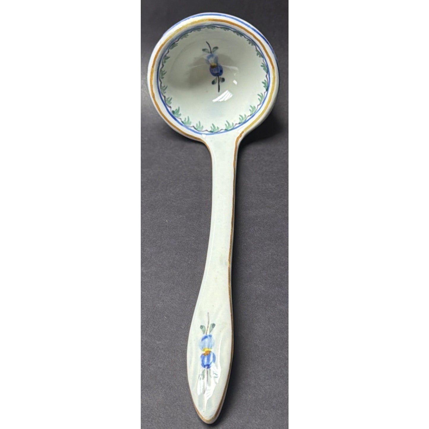 Carvalhinho Porto C/7 P-247 Portugal Hand Painted Tureen Spoon Lid Ladle Bowl