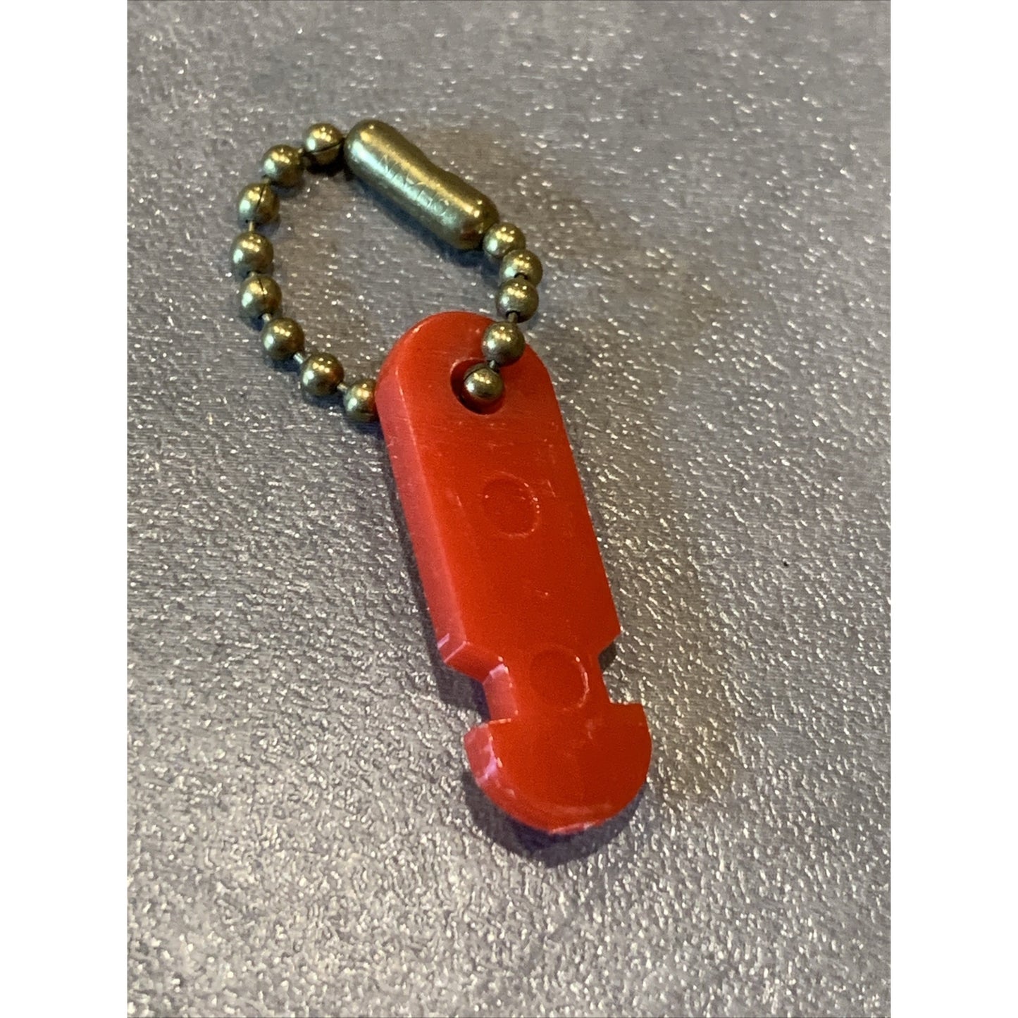 Vtg Advert Acme Parking Lot Exel-O-Craft Lock-O-Matic Sample 2136 FOB Keychain