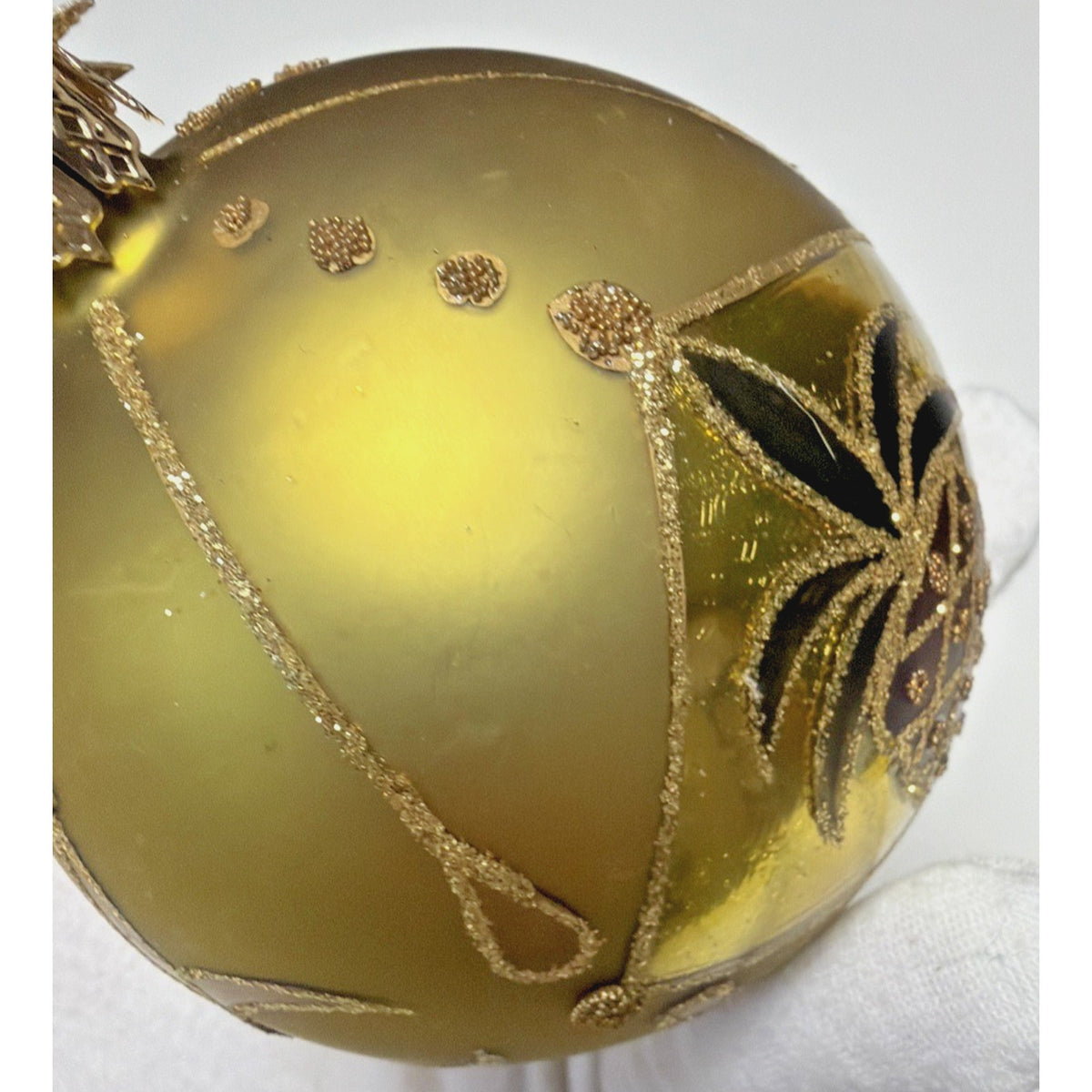 William Sullivan Collection WC Poland Mercury Glass Pineapple Green Ornament