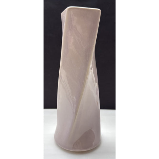 Vintage McCoy Pottery Ceramic Twisted Vase Lavender Pink 542 Candle Holder