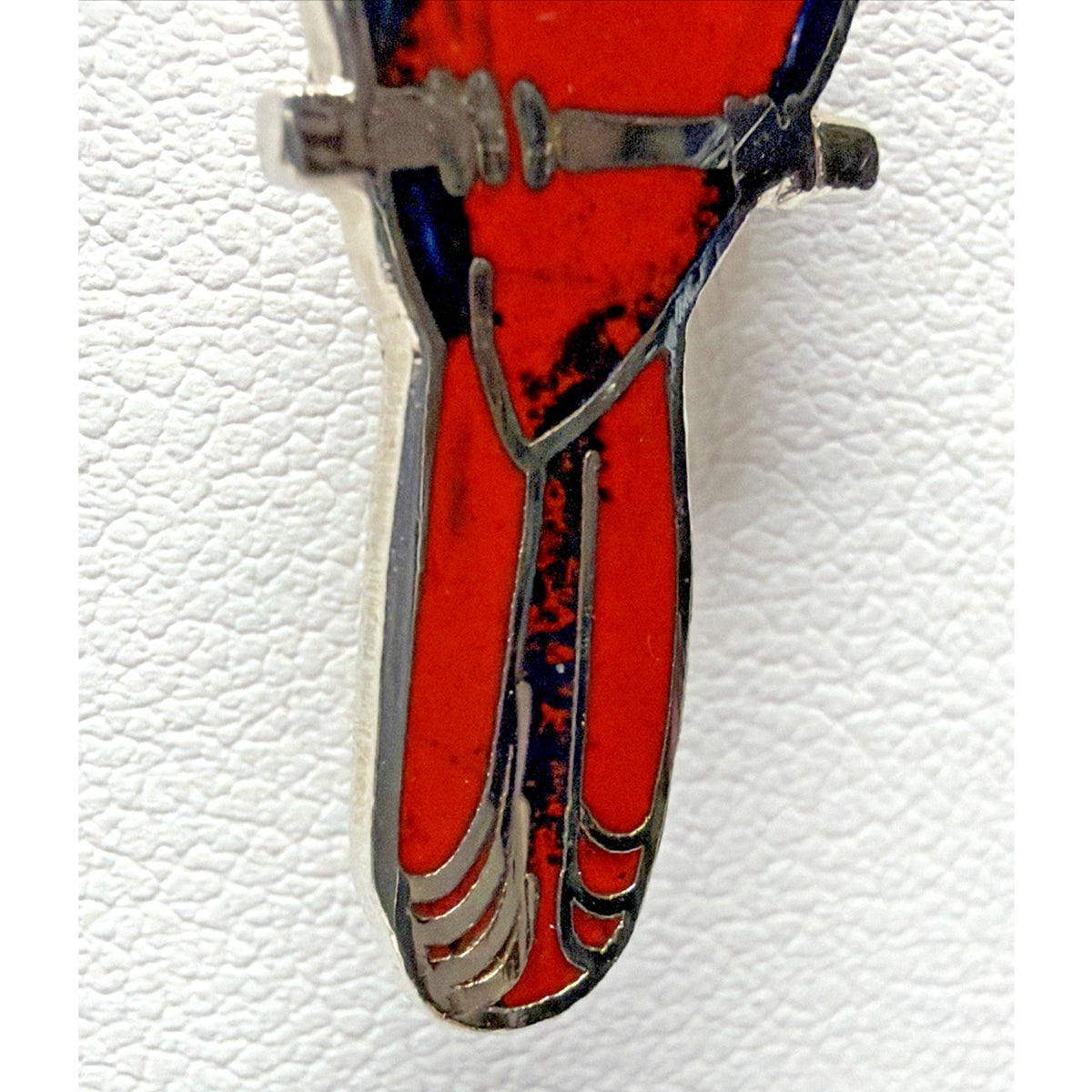 Vintage MAFCO Red Cardinal Bird Lapel Pin Enamel Nature Wildlife As Is