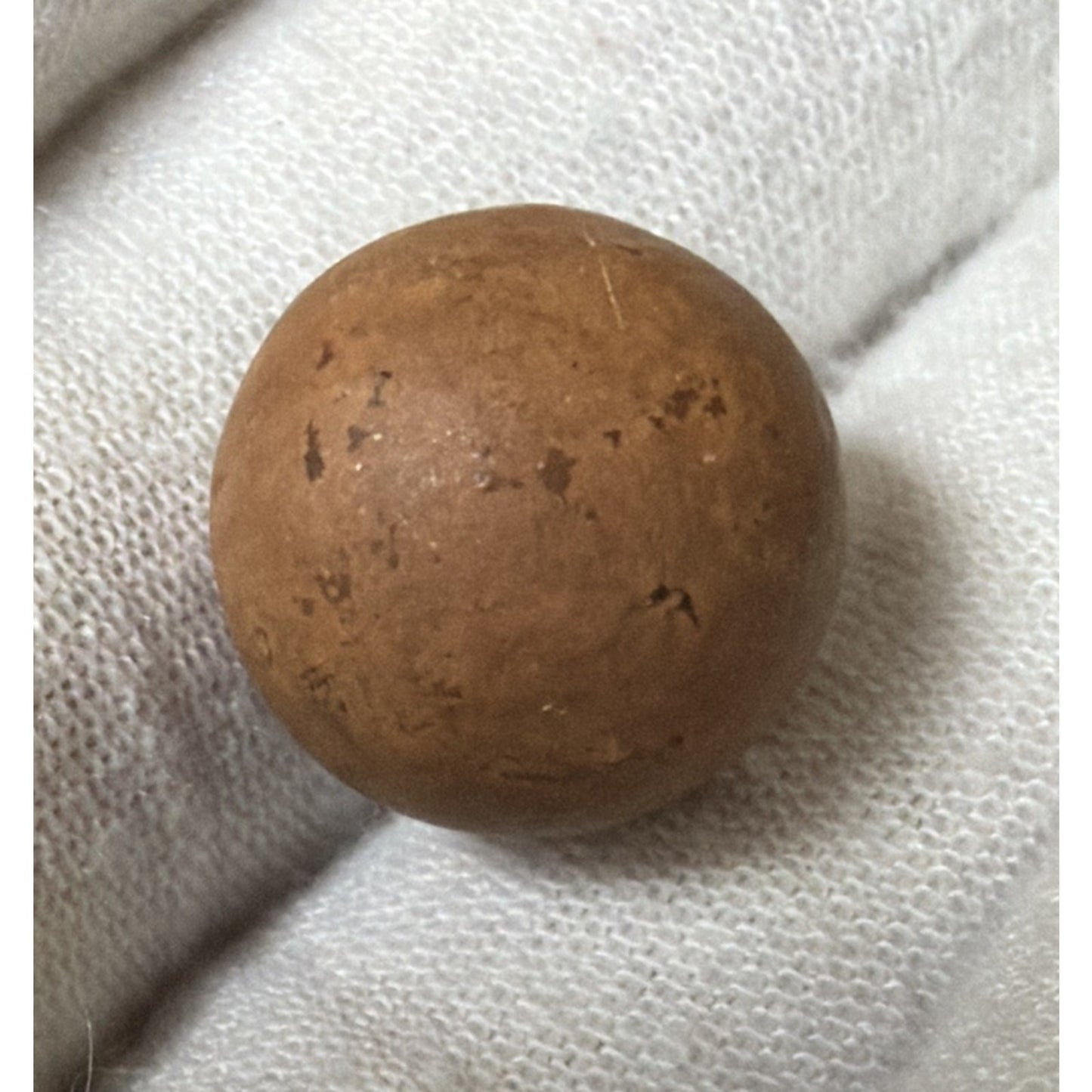 Antique Lot of 4 Clay Marbles As Is Yellow Brown Red