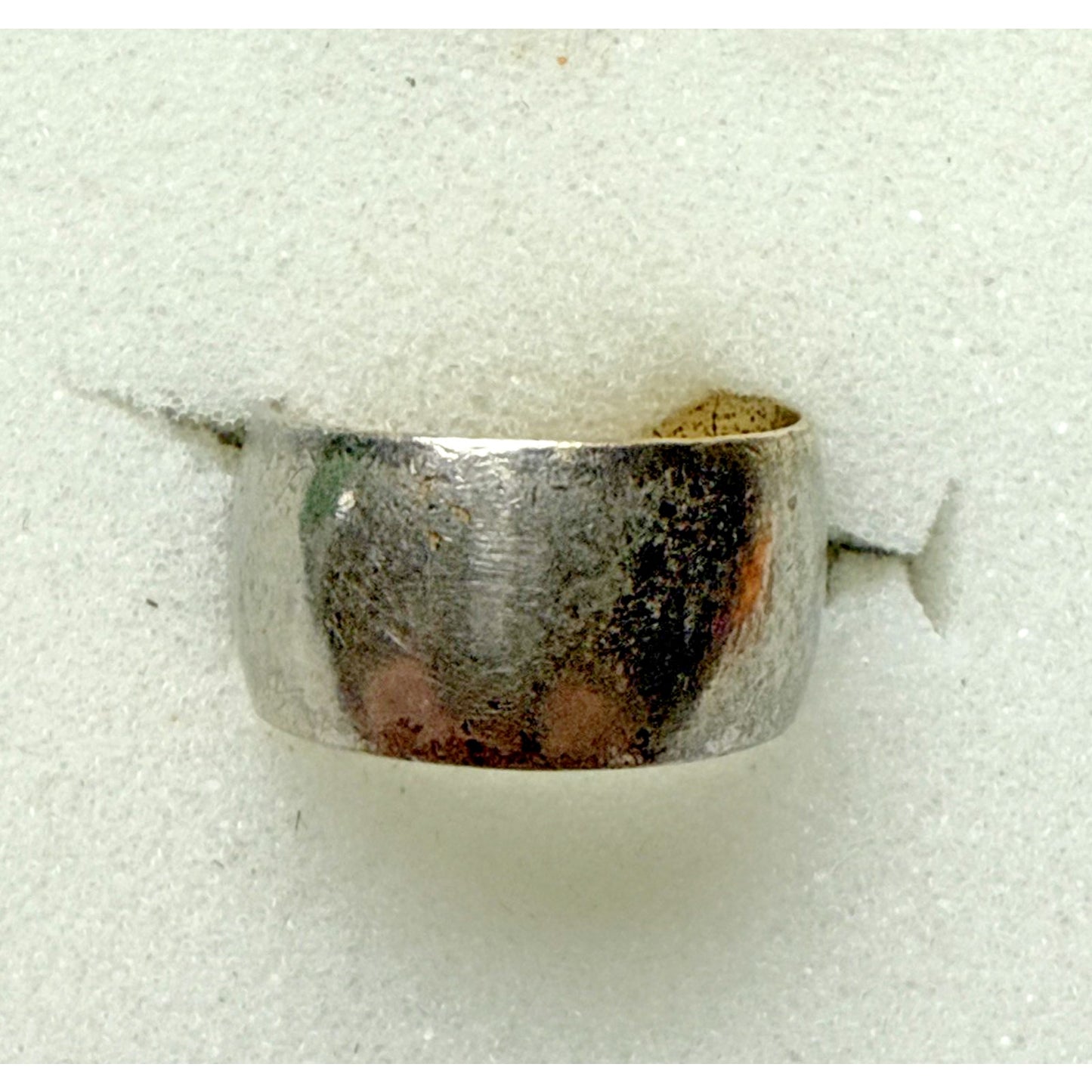 Vintage Uncas Cigar Band Ring Silver Metal Sz 6 As Is