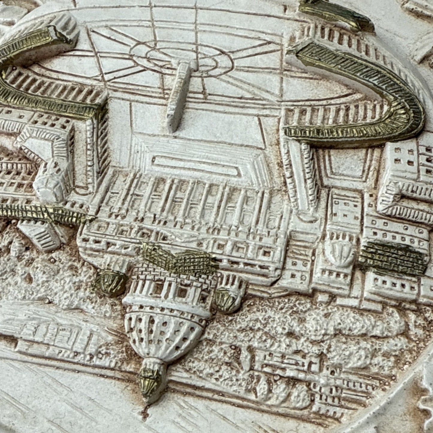 Vintage Basilica di San Pietro in Vaticano Roma Italy Wall Plaque Hanging As Is