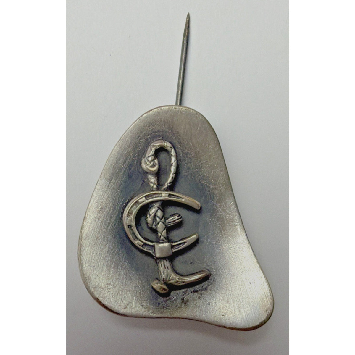 Modernist Healing Hope Horseshoe Snake Recovery Lapel Pin Tie Tack