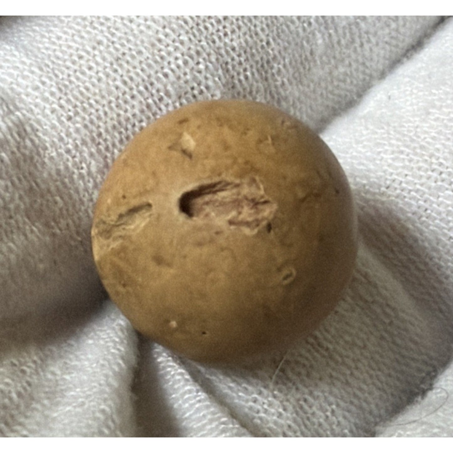 Antique Lot of 4 Clay Marbles As Is Yellow Brown Red