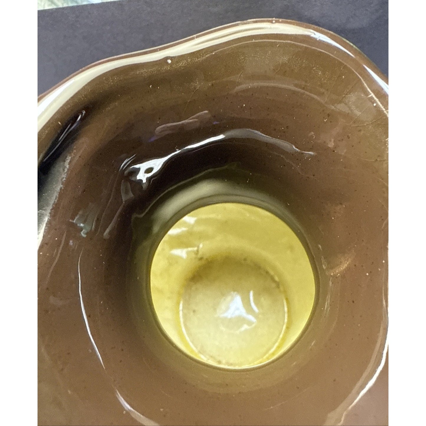 Old Redwood Pottery Glazed Colonial Amphora Vase Double Handle As Is