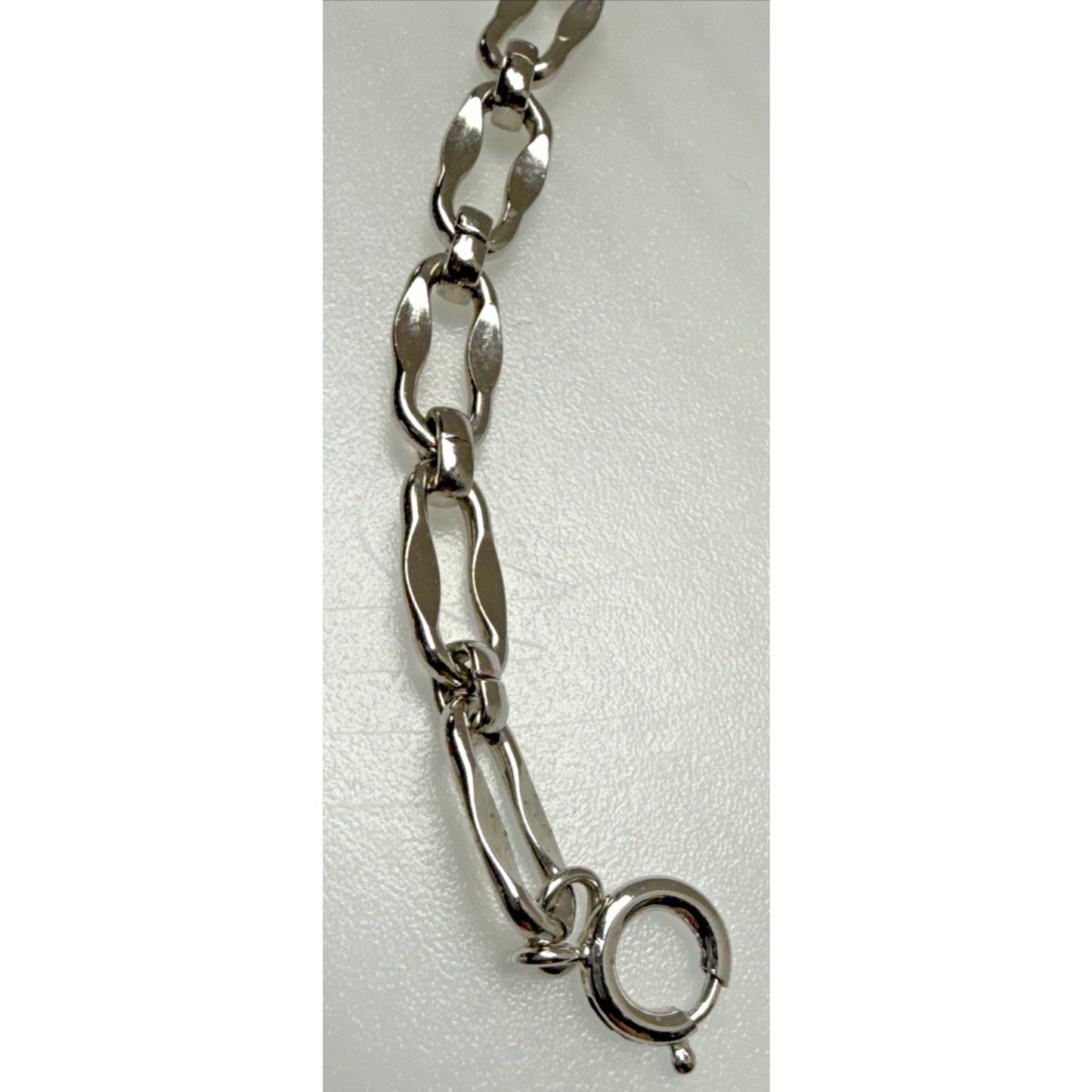 Vintage Napier Modernist Silver Tone Twisted Collar Necklace