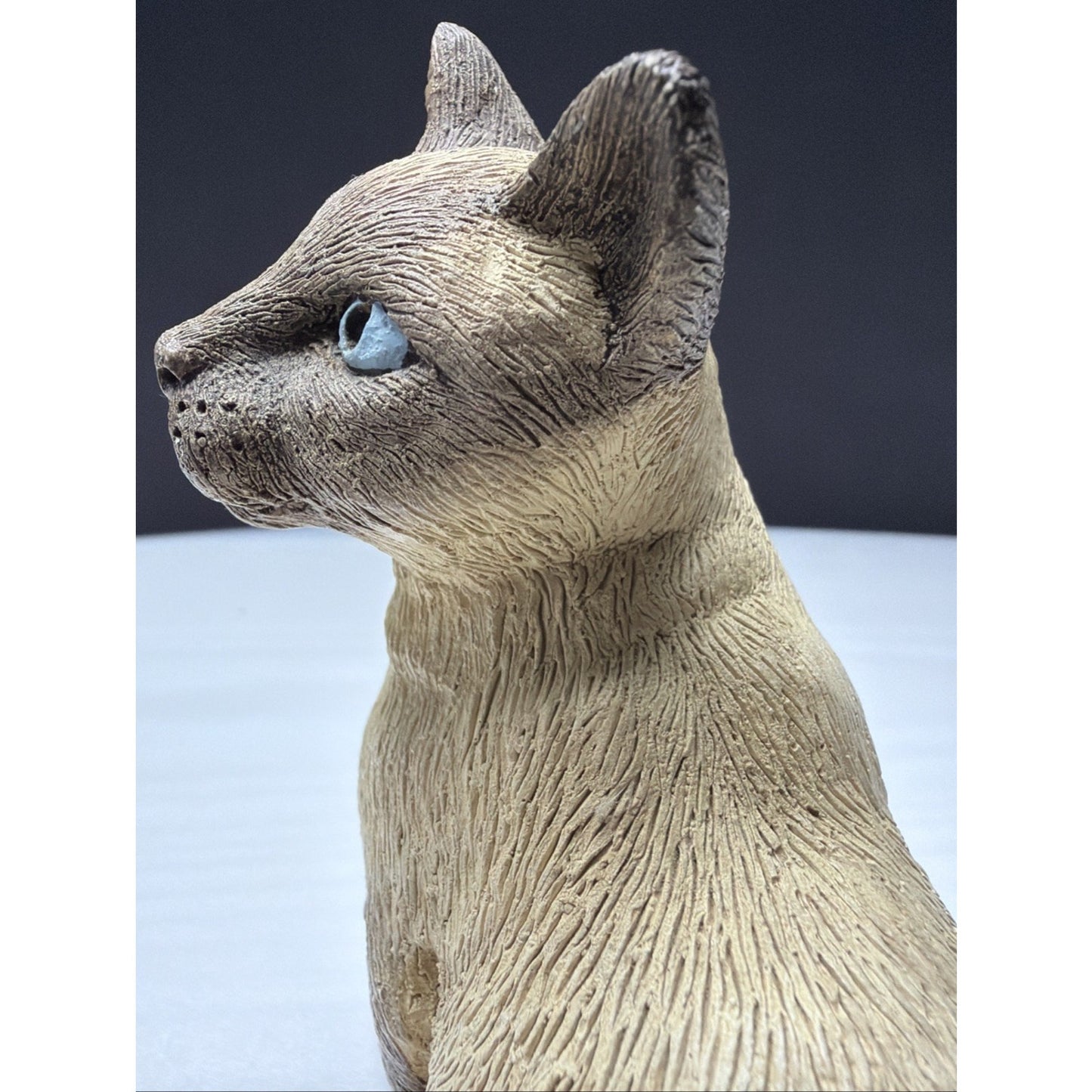 Vintage Siamese Cat Sculpture Figure Martha Carey Marty